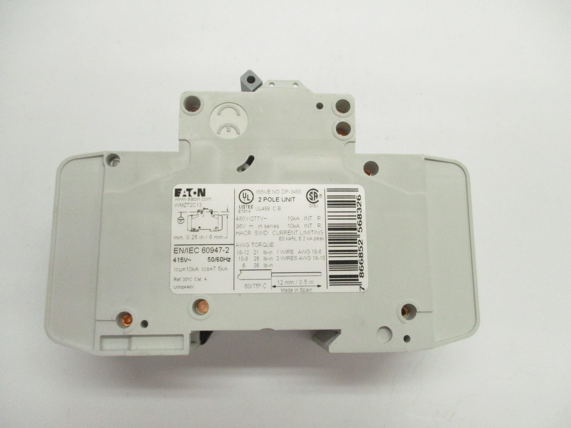 EATON WMZT2C13 13A 480/277V NSMP