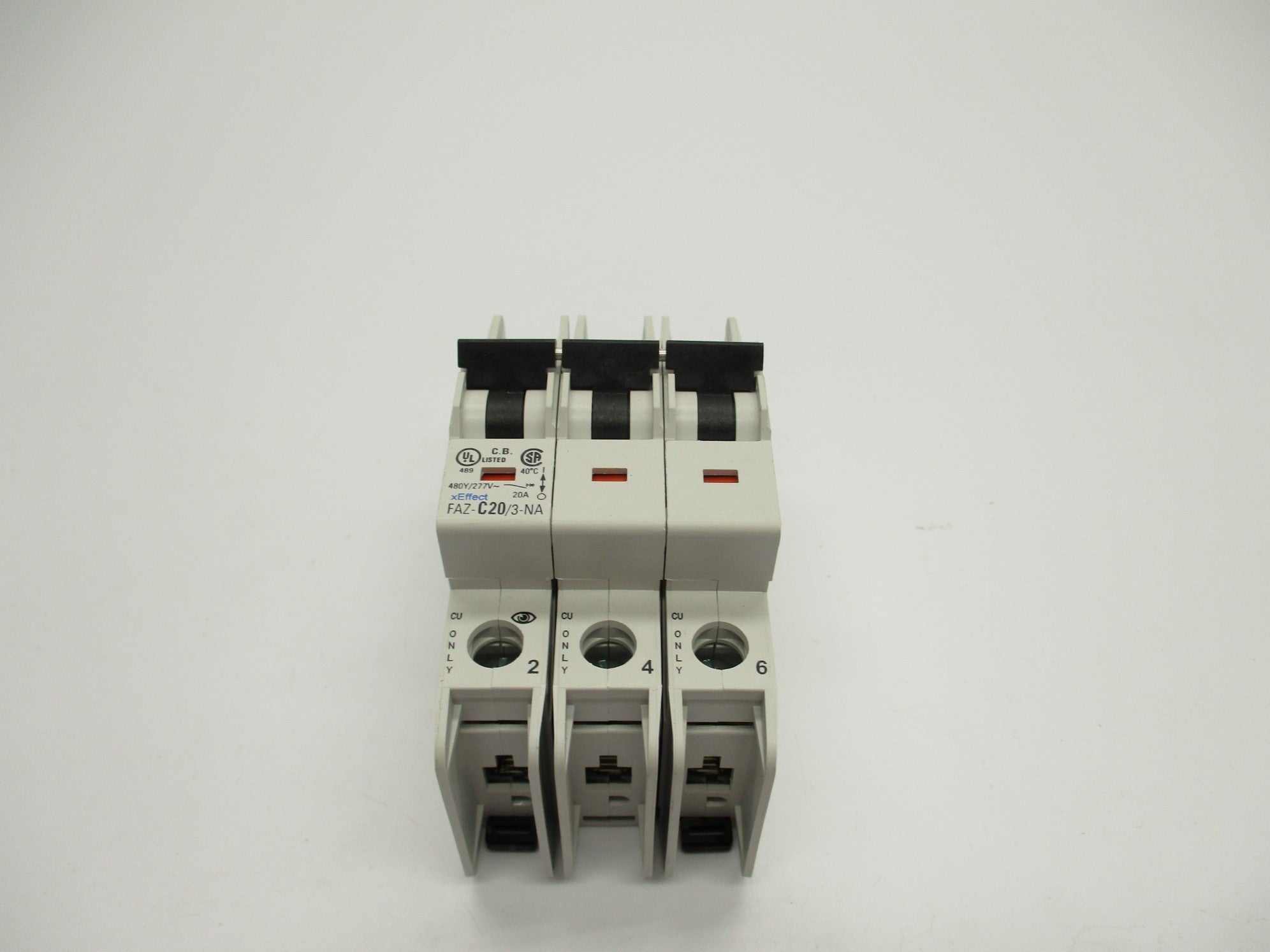 EATON FAZ-C20/3-NA 20A 480/277VAC NSMP