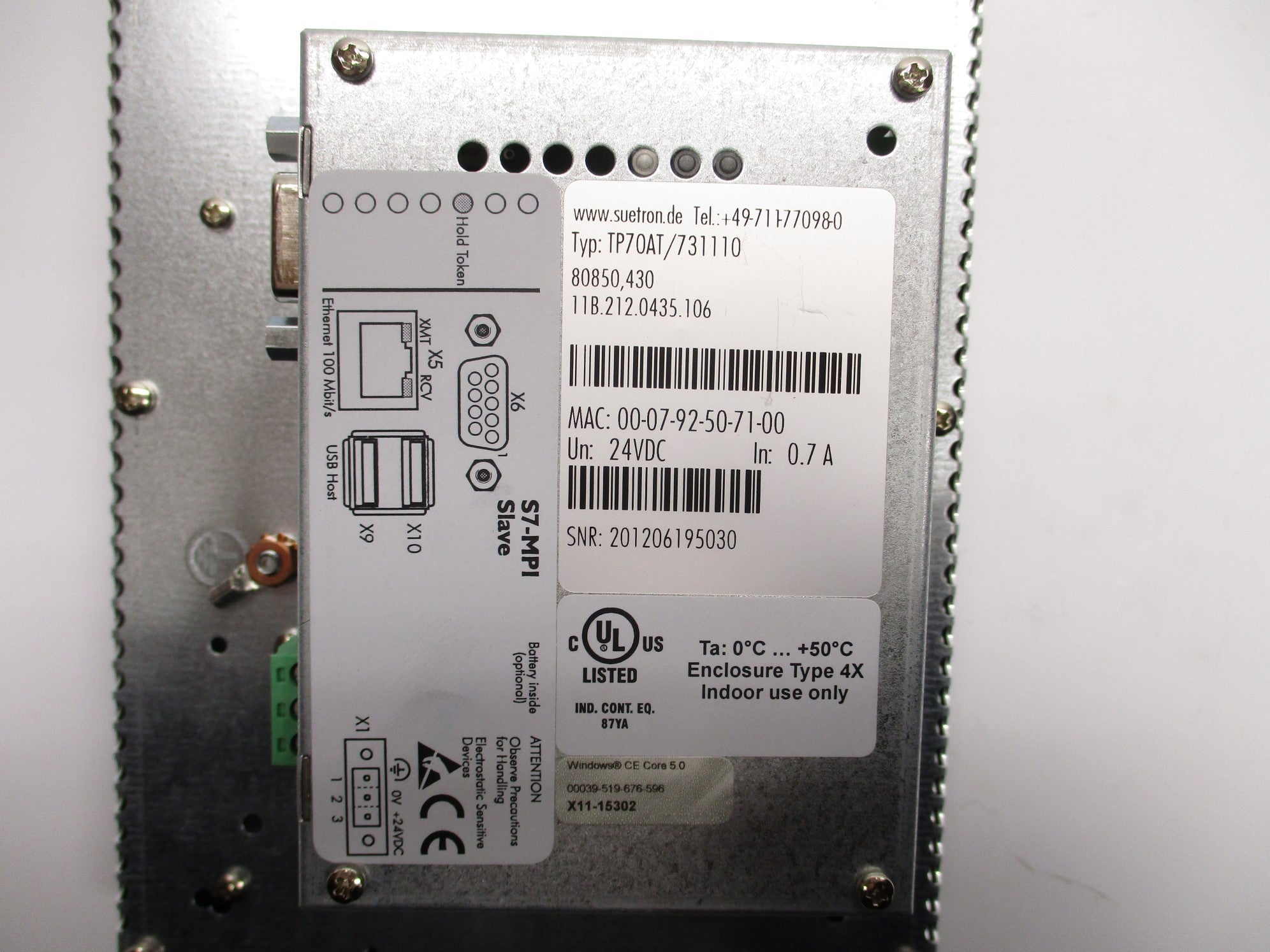 SUETRON TP70AT/731110 (AS PICTURED) NSNP