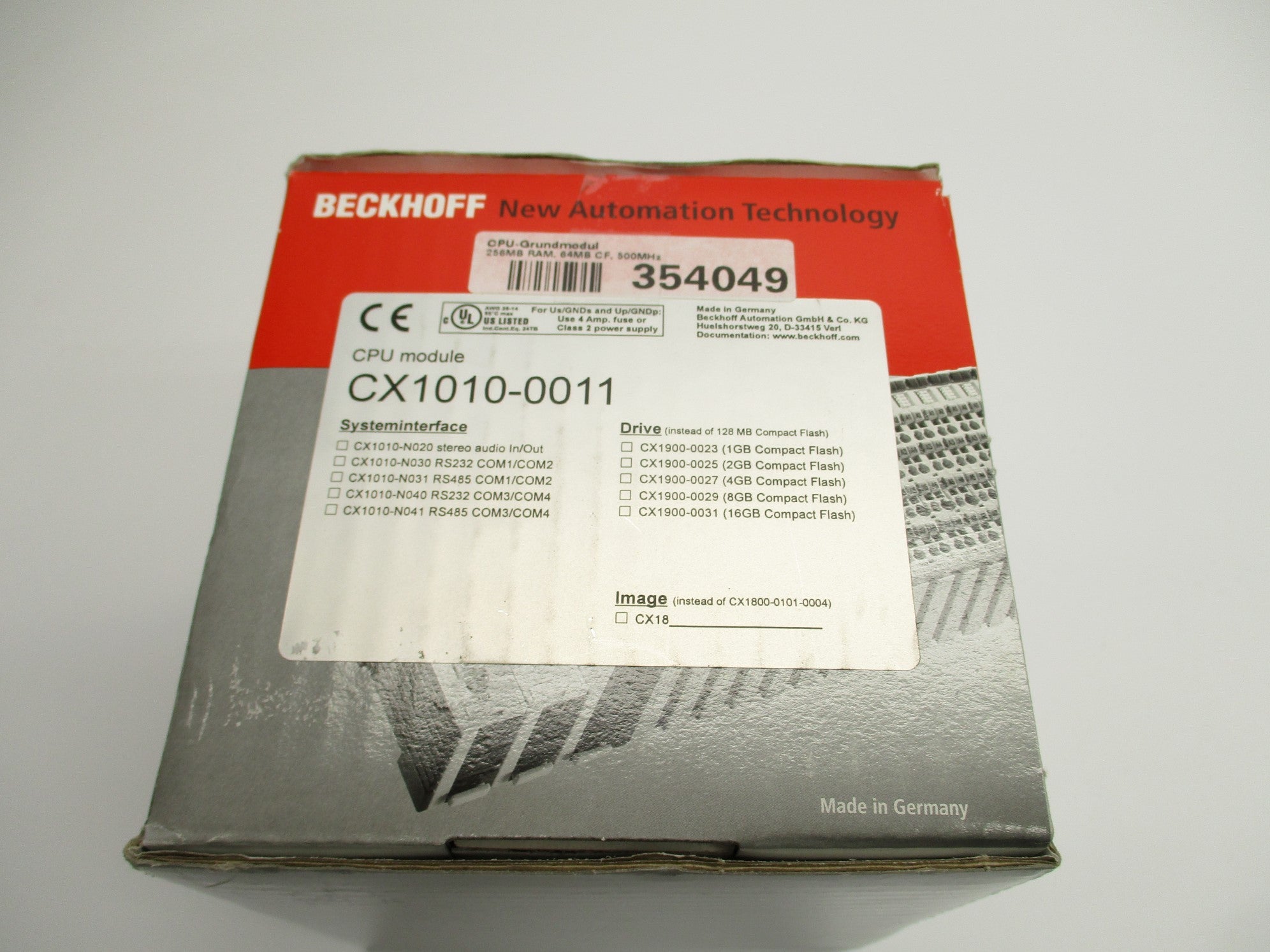 BECKHOFF CX1010-0011 NSMP