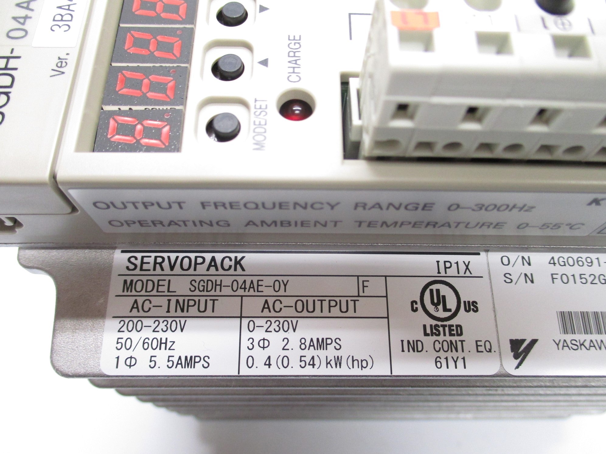 YASKAWA SGDH-04AE-OY NSMP