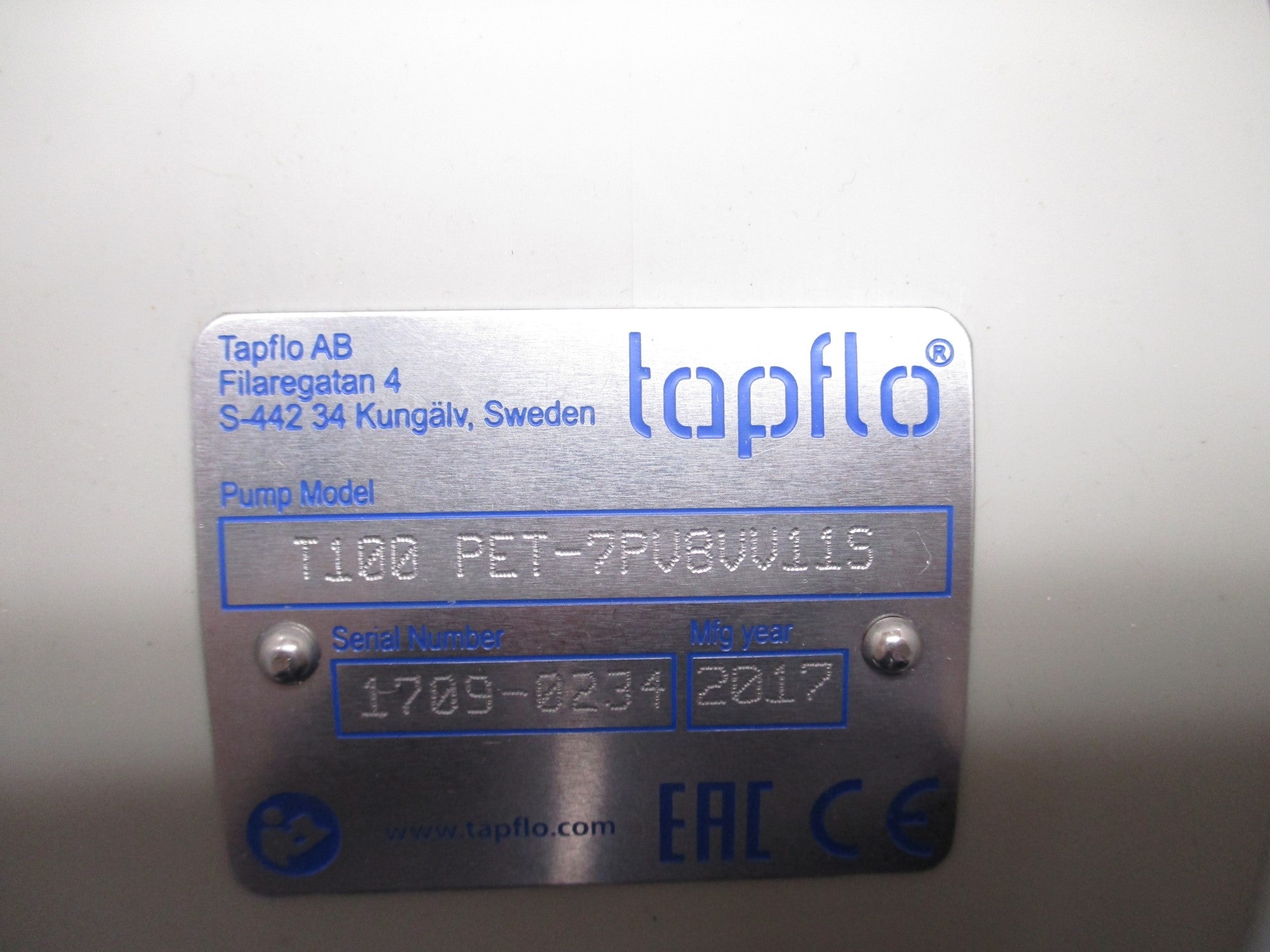 TAPFLO T100 PET-2PV8VV11S NSNP