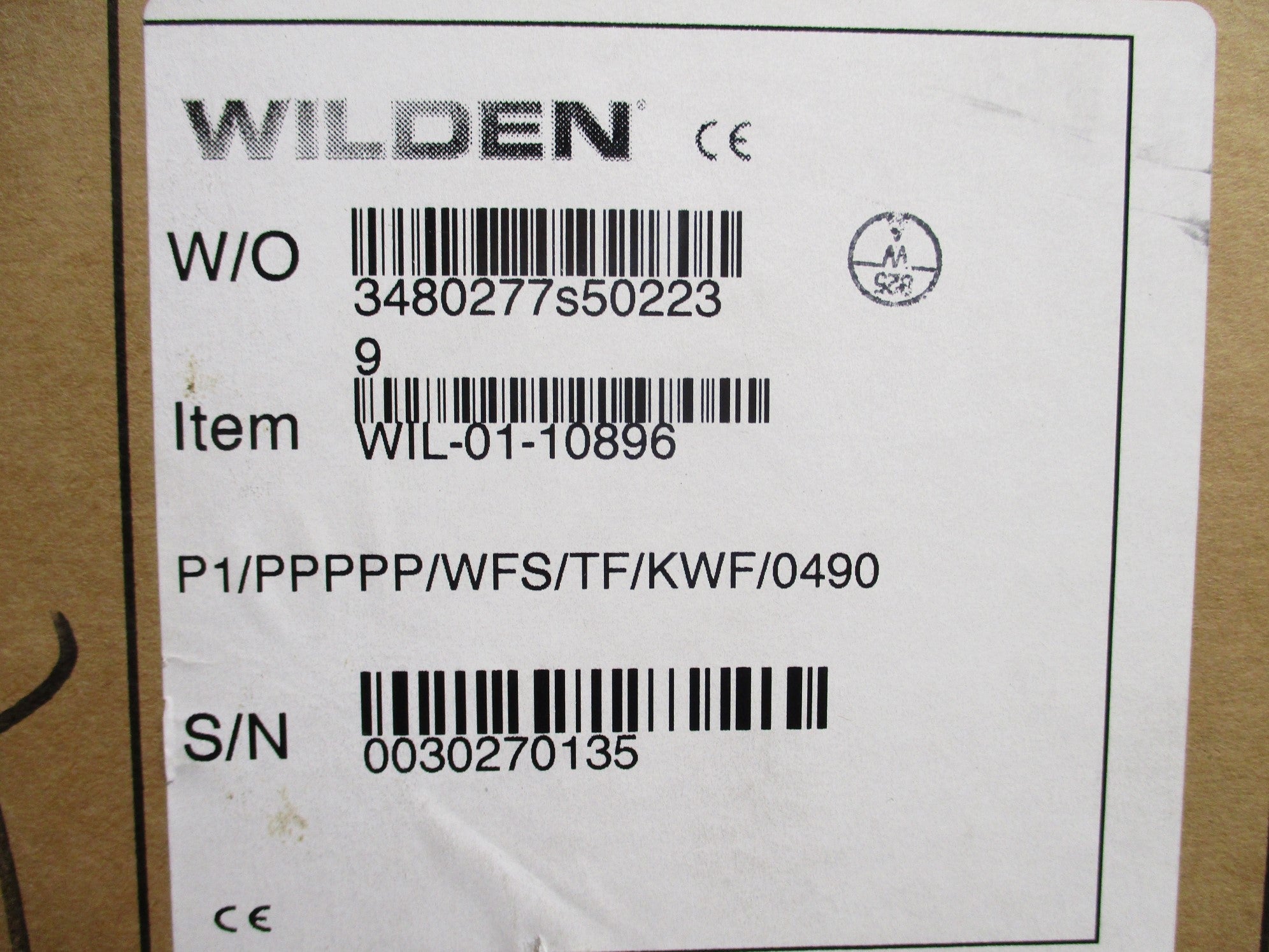 WILDEN P1/PPPPP/WFS/TF/KWF/0490 NSMP