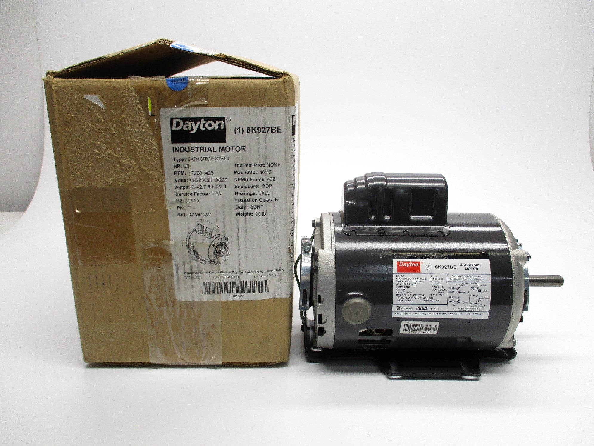 DAYTON 6K927BE NSMP