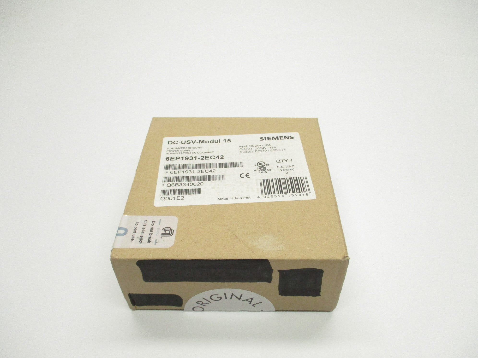 SIEMENS 6EP1931-2EC42 NSFS