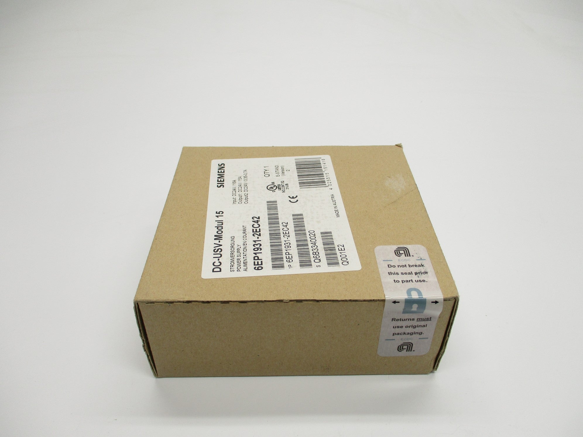 SIEMENS 6EP1931-2EC42 NSFS