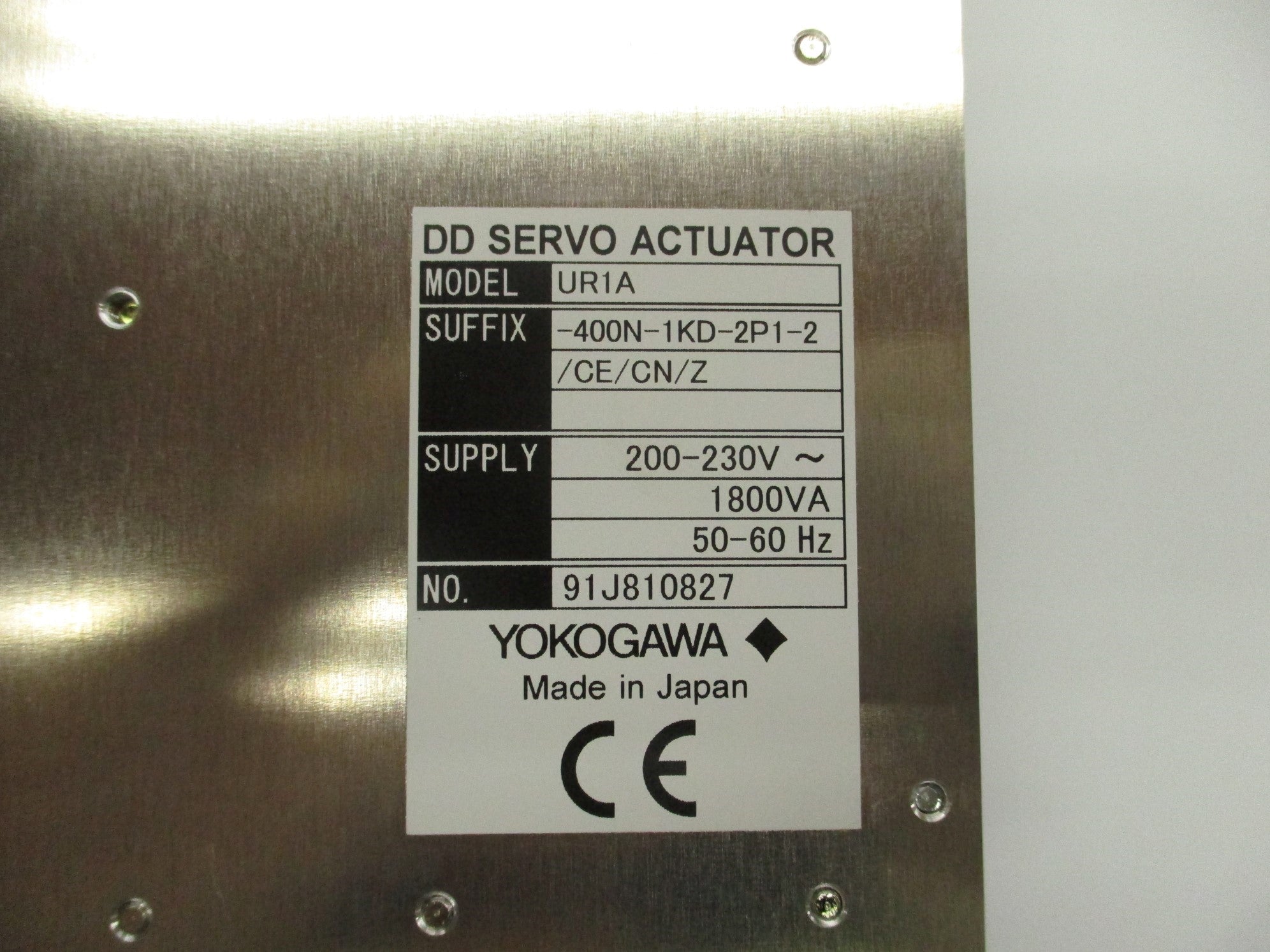 YOKOGAWA UR1A-400N-1KD-2P1-2/CE/CN/Z NSMP