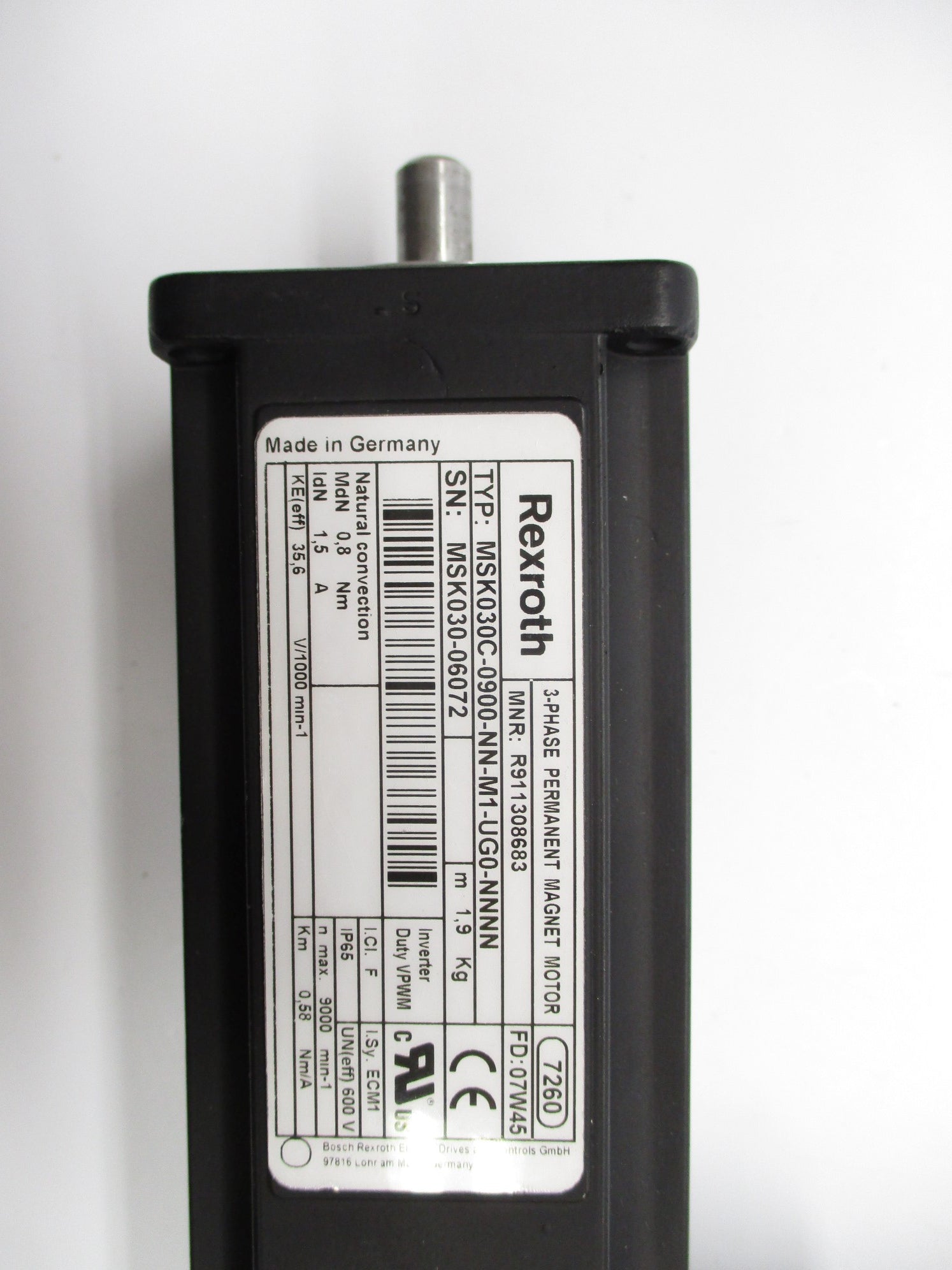 REXROTH MSK030C-0900-NN-M1-UG0-NNNN UNMP