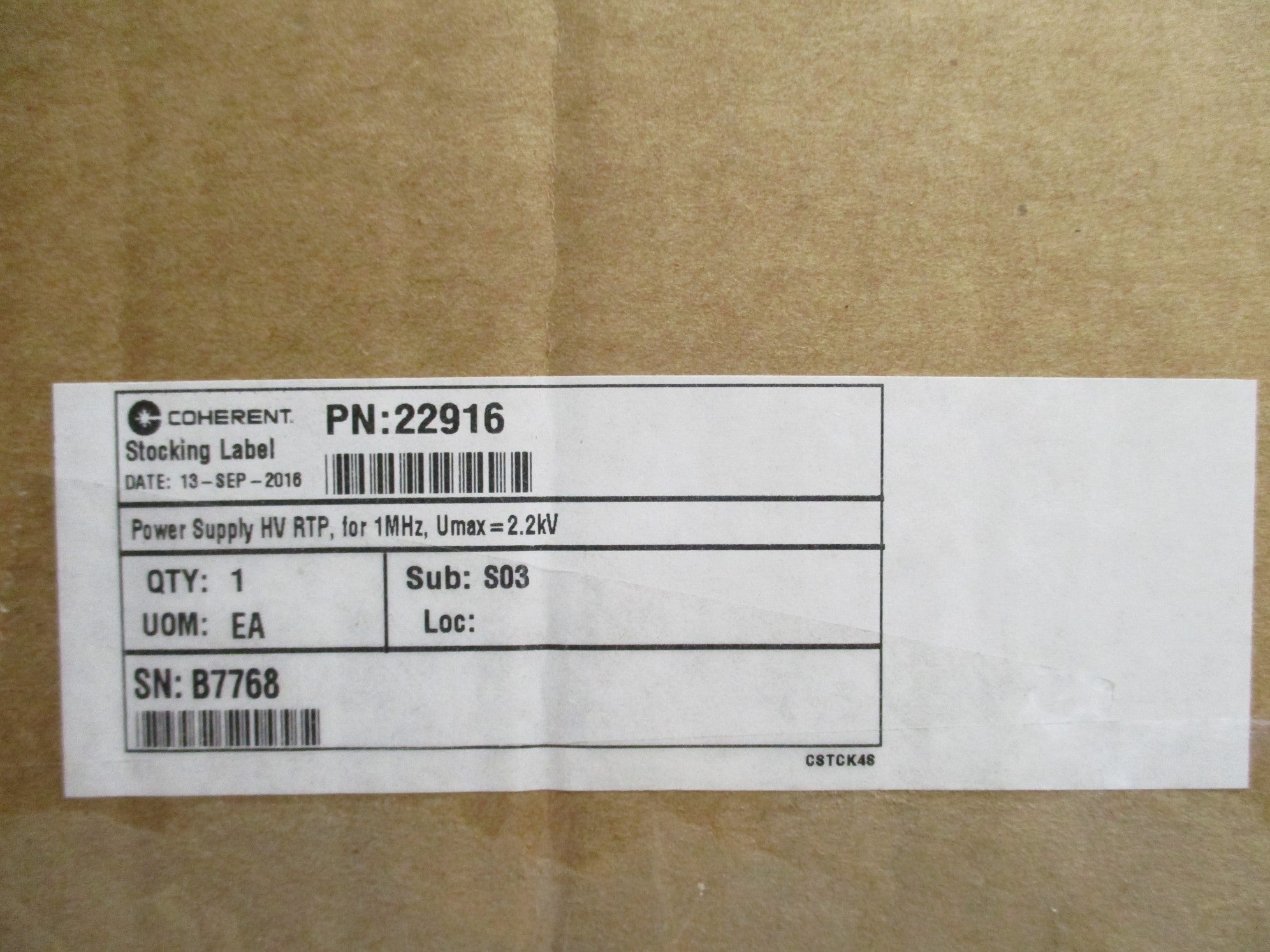 COHERENT 22916 NSMP
