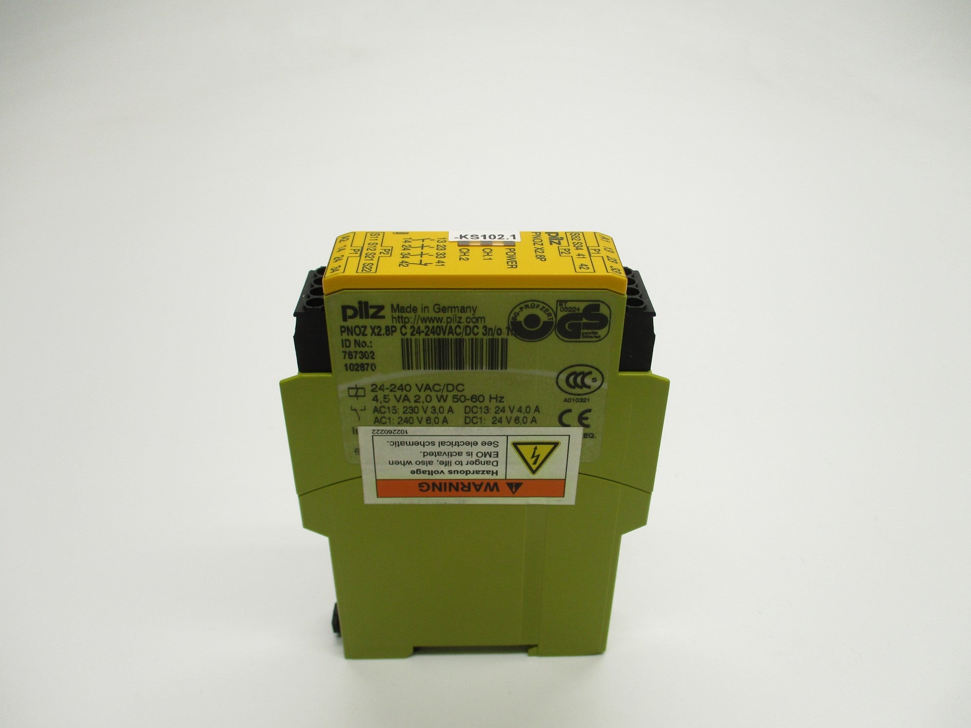 PILZ PNOZX2.8PC24-240VAC/DC3N/O1N/C 224-240VAC/DC NSNP