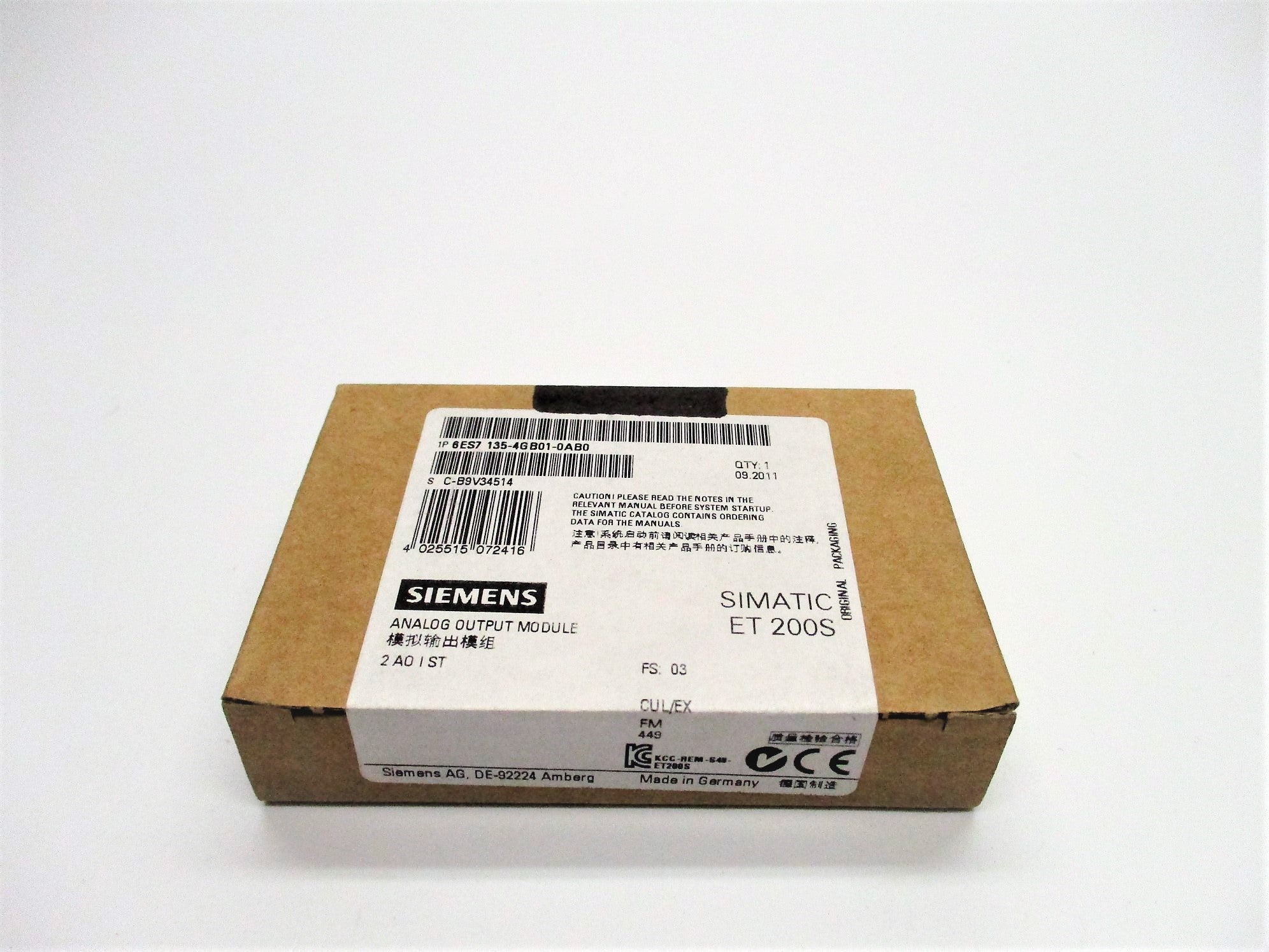 SIEMENS 6ES7135-4GB01-0AB0 NSFS