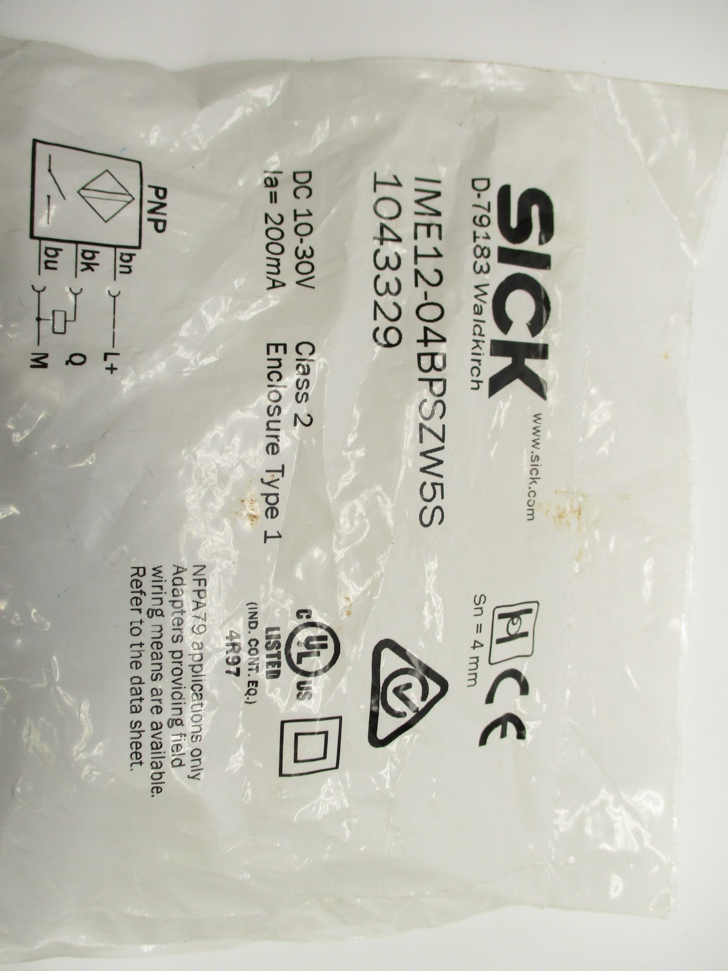 SICK IME12-04BPSZW5S NSMP