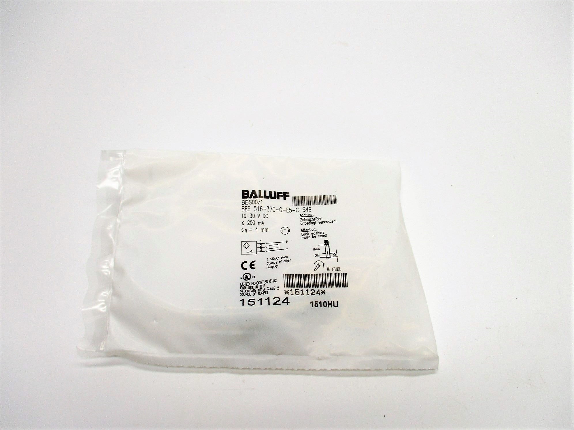 BALLUFF BES516-370-G-E5-C-S49 BES00Z1 10-30VDC NSMP