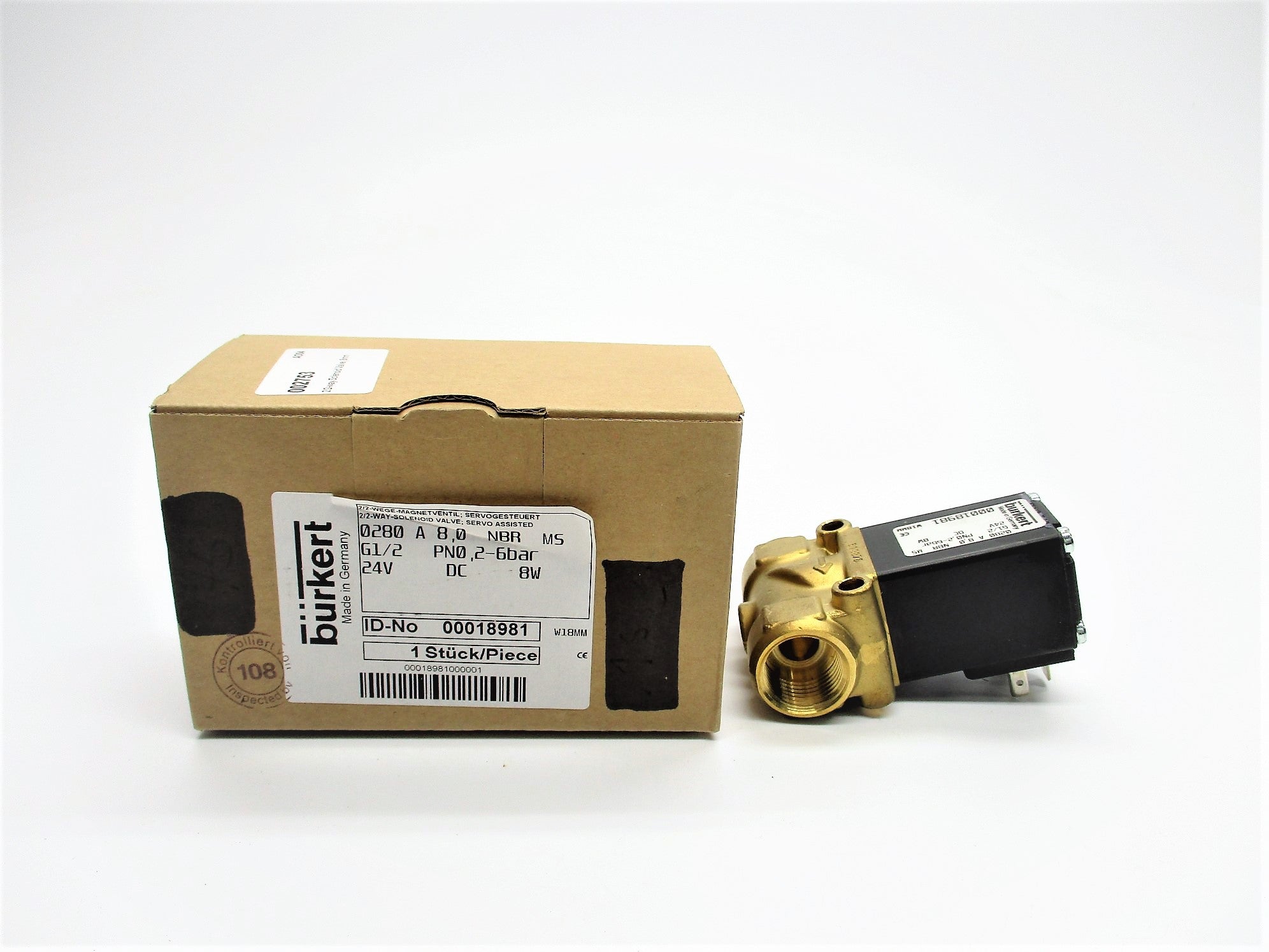 BURKERT 0280A8,0NBRMSG1/2 00018981 24VDC NSMP