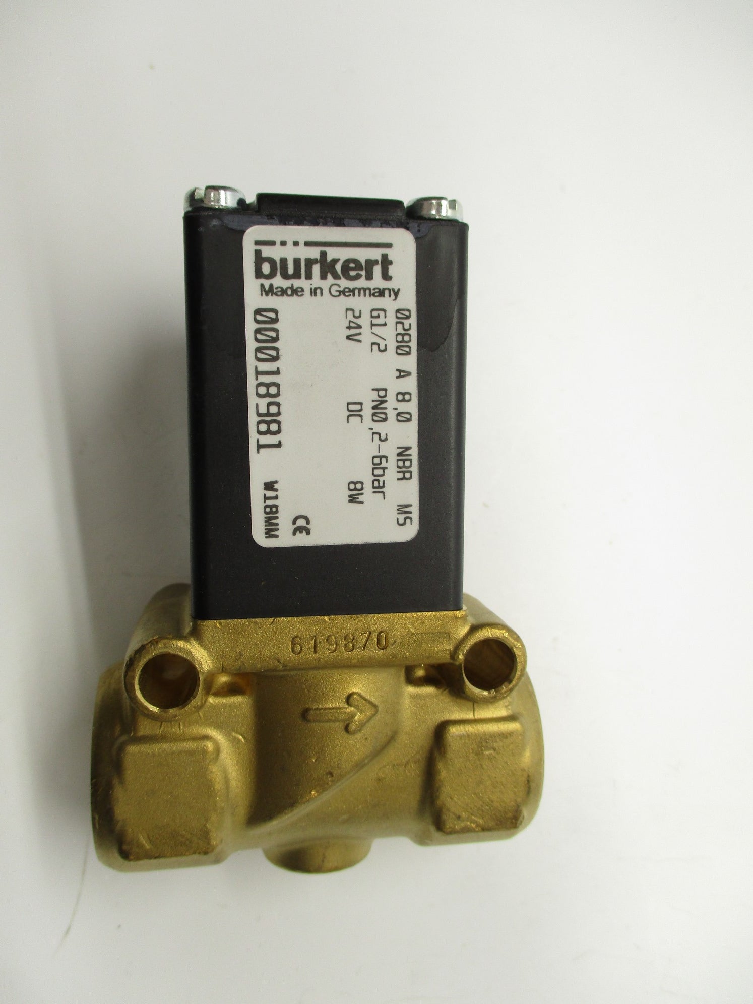 BURKERT 0280A8,0NBRMSG1/2 00018981 24VDC NSMP
