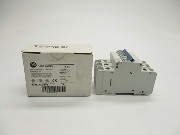 ALLEN BRADLEY 1489-A3C040 SER. A 4A 480/277VAC NSMP