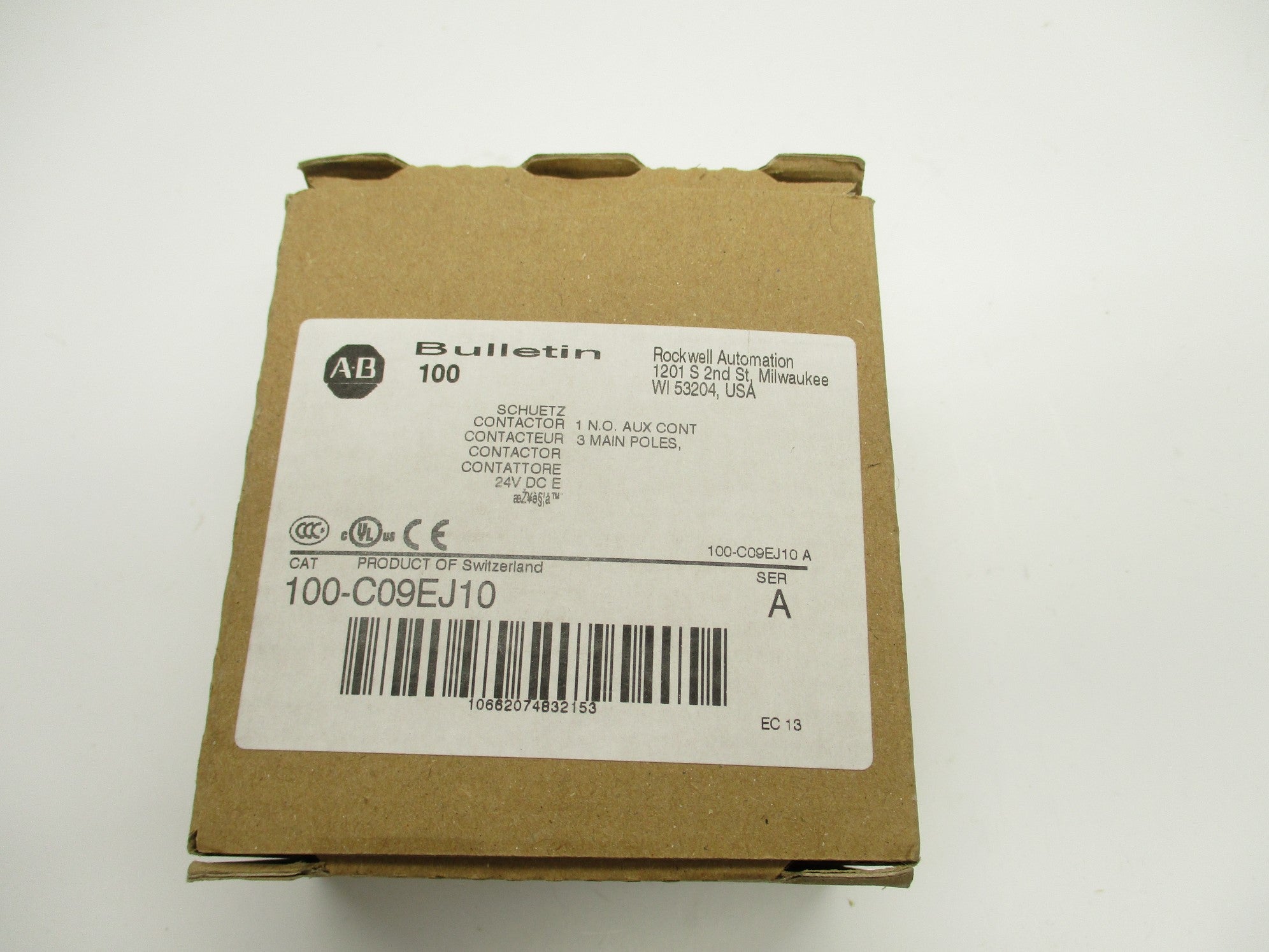 ALLEN BRADLEY 100-C09EJ10 SER. A 24VDC (BR/WH) NSMP