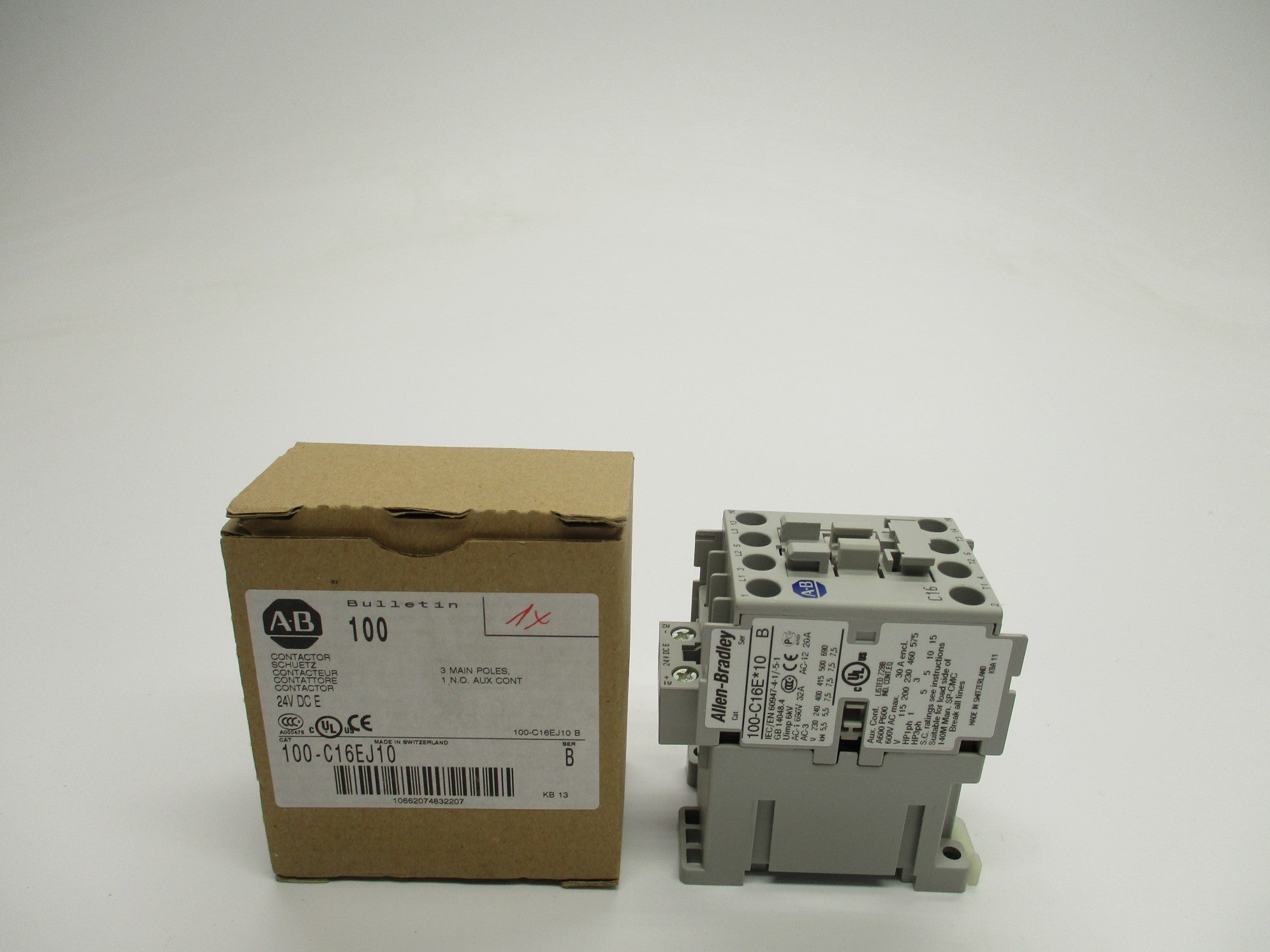 ALLEN BRADLEY 100-C16EJ10 SER. B 24VDC (BR/WH) NSMP