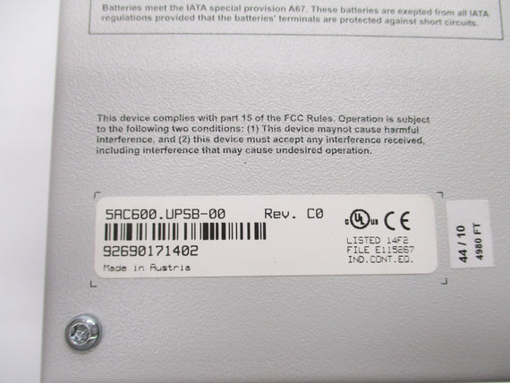 B&R AUTOMATION 5AC600.UPSB-00 NSNP