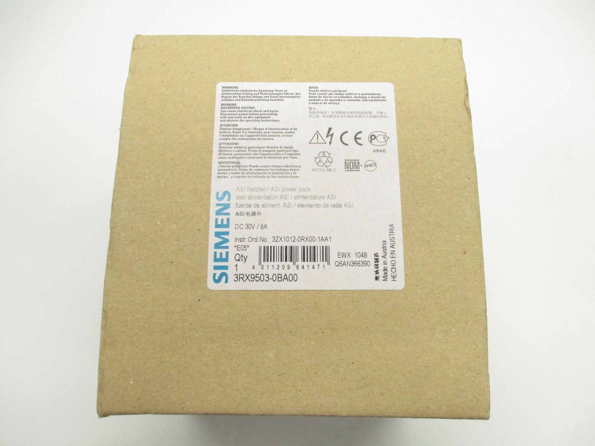 SIEMENS 3RX9503-0BA00 120/230V 4.4/2.4A NSMP