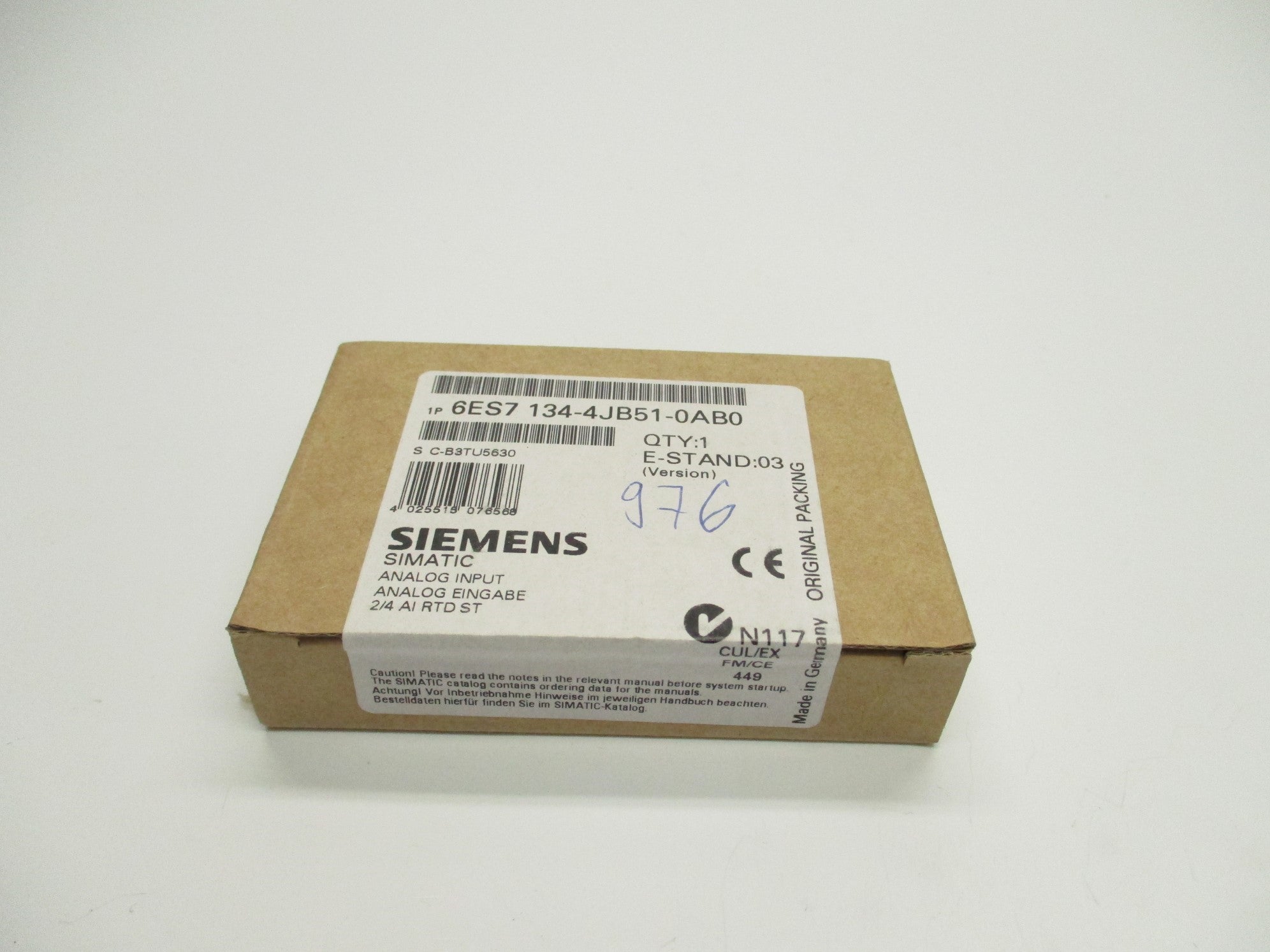 SIEMENS 6ES7134-4JB51-0AB0 NSFS