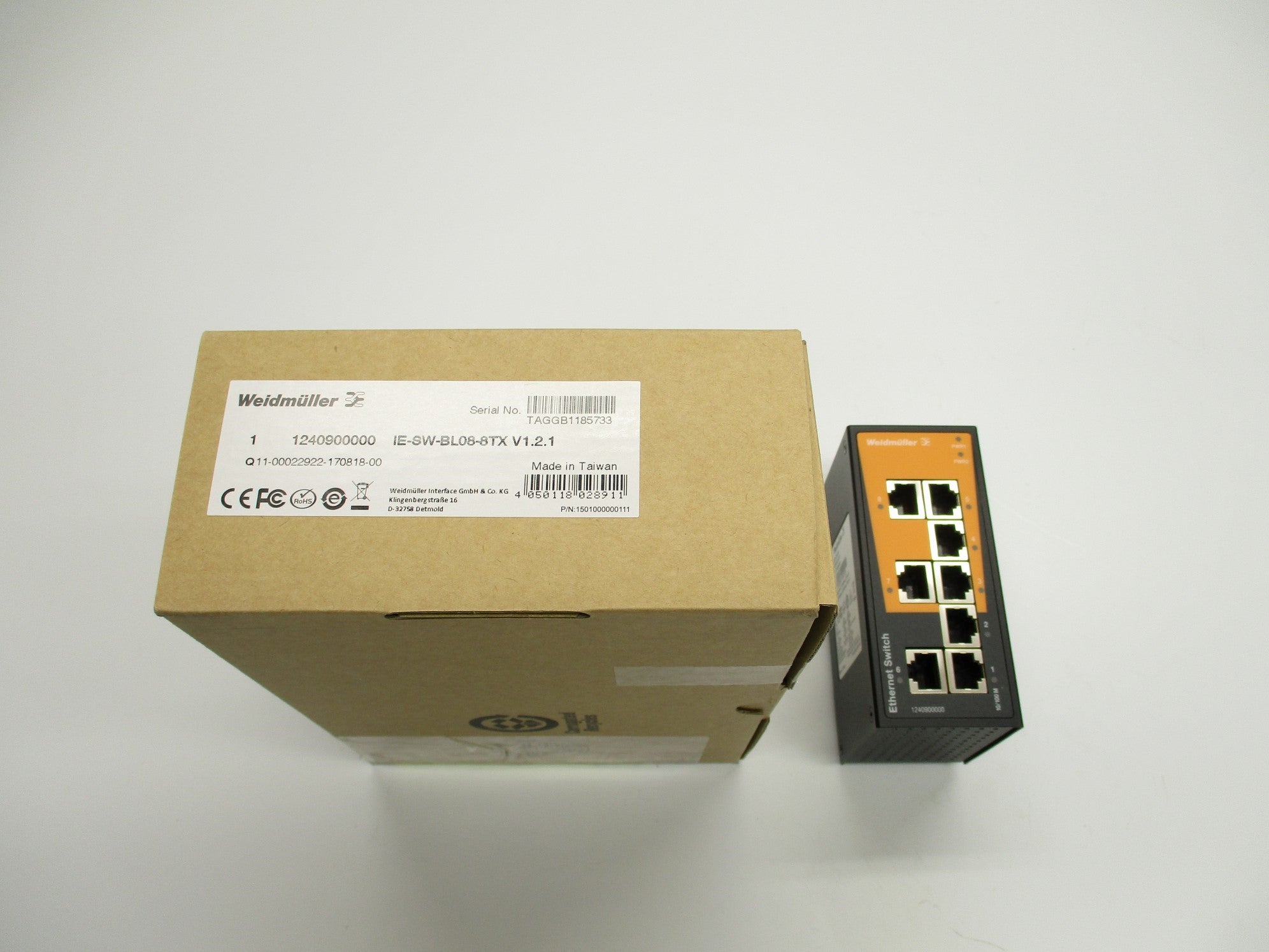 WEIDMULLER IE-SW-BL08-8TX NSMP