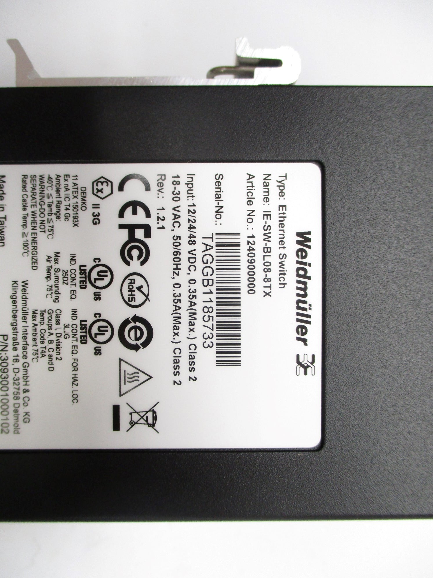 WEIDMULLER IE-SW-BL08-8TX NSMP