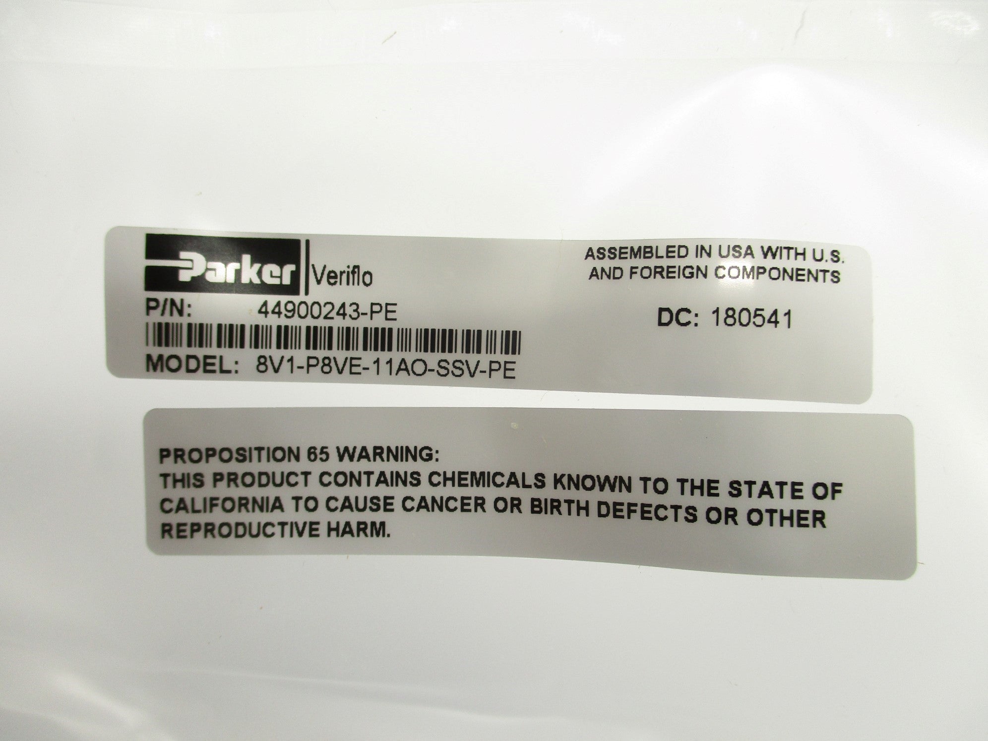 PARKER 8V1-P8VE-11AO-SSV-PE NSMP