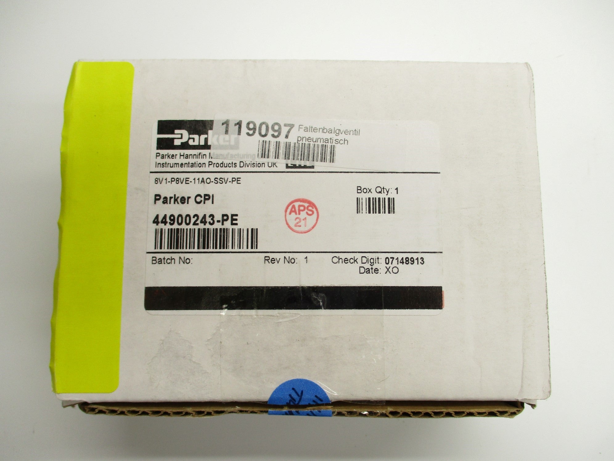PARKER 8V1-P8VE-11AO-SSV-PE NSMP