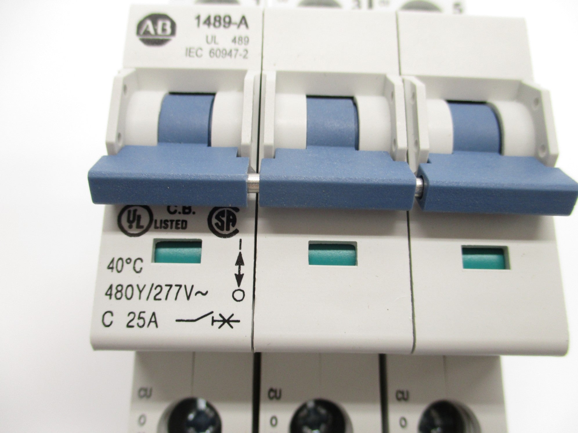 ALLEN BRADLEY 1489-A3C250 SER. A 25A 277VAC NSMP