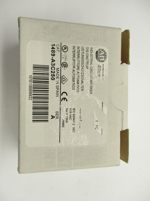 ALLEN BRADLEY 1489-A3C250 SER. A 25A 277VAC NSMP