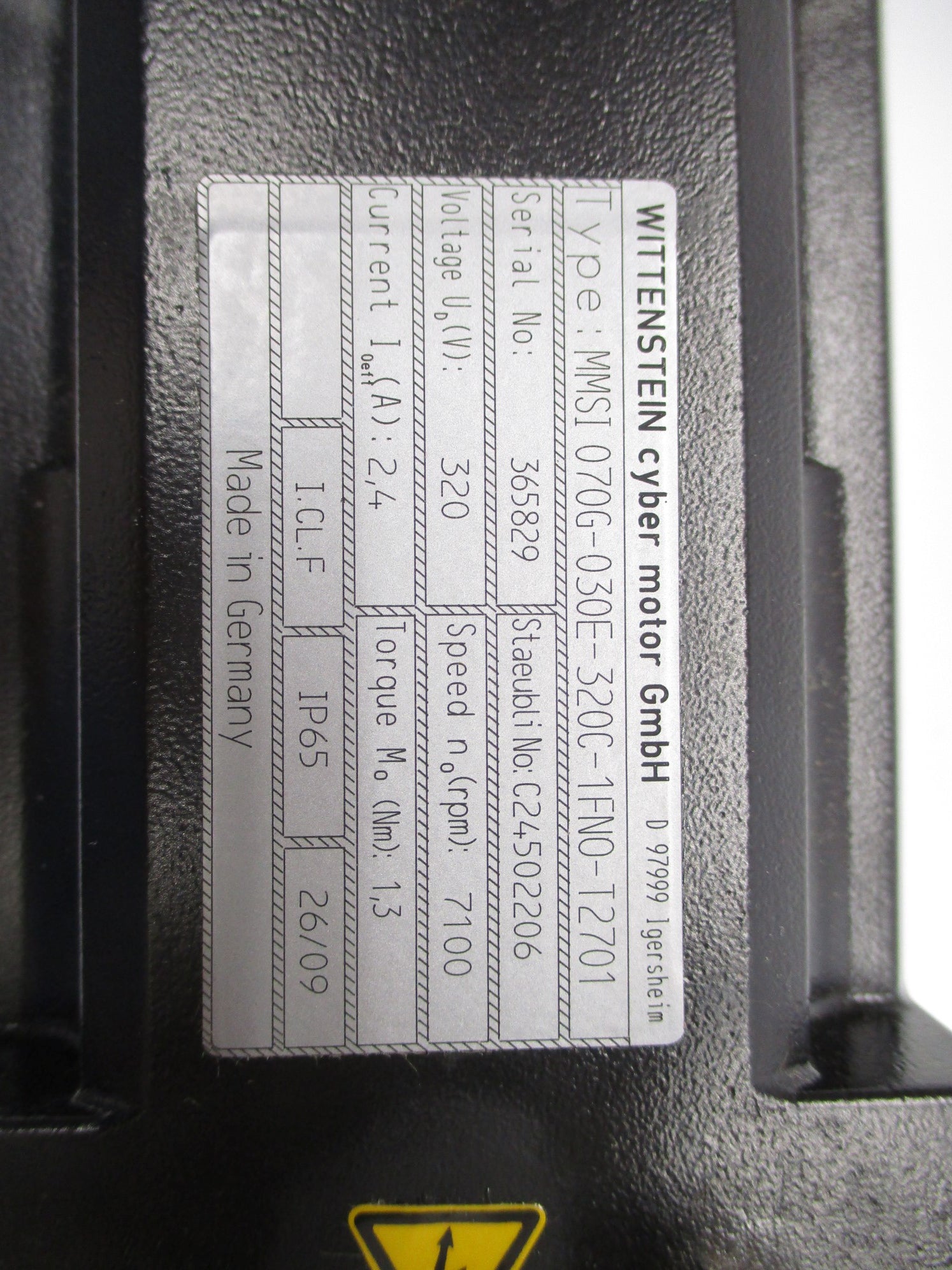 WITTENSTEIN MMSI070G-030E-320C-1FN0-T2701 NSMP