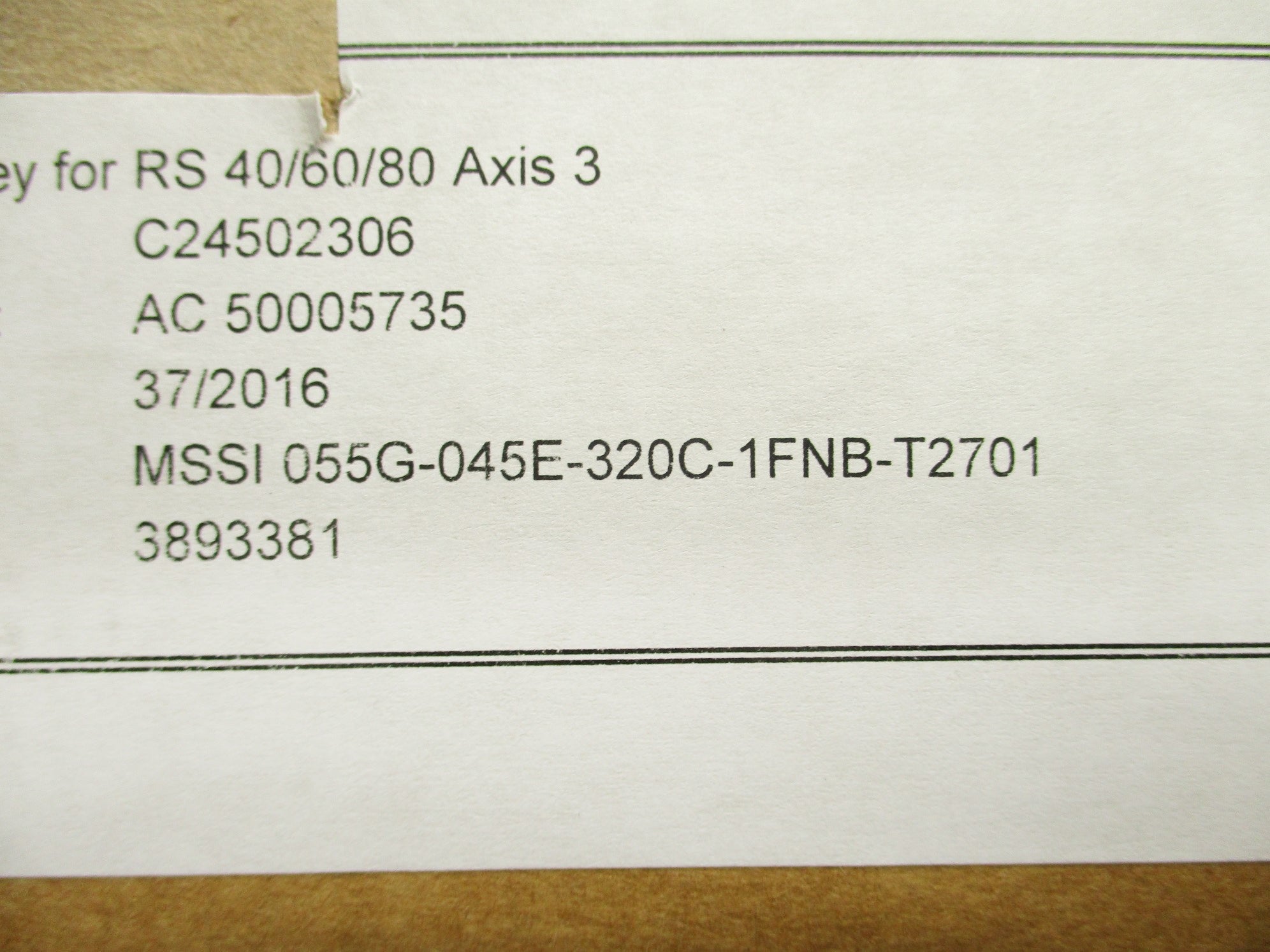 WITTENSTEIN MMSI055G-045E-320C-1FNB-T2701 NSMP