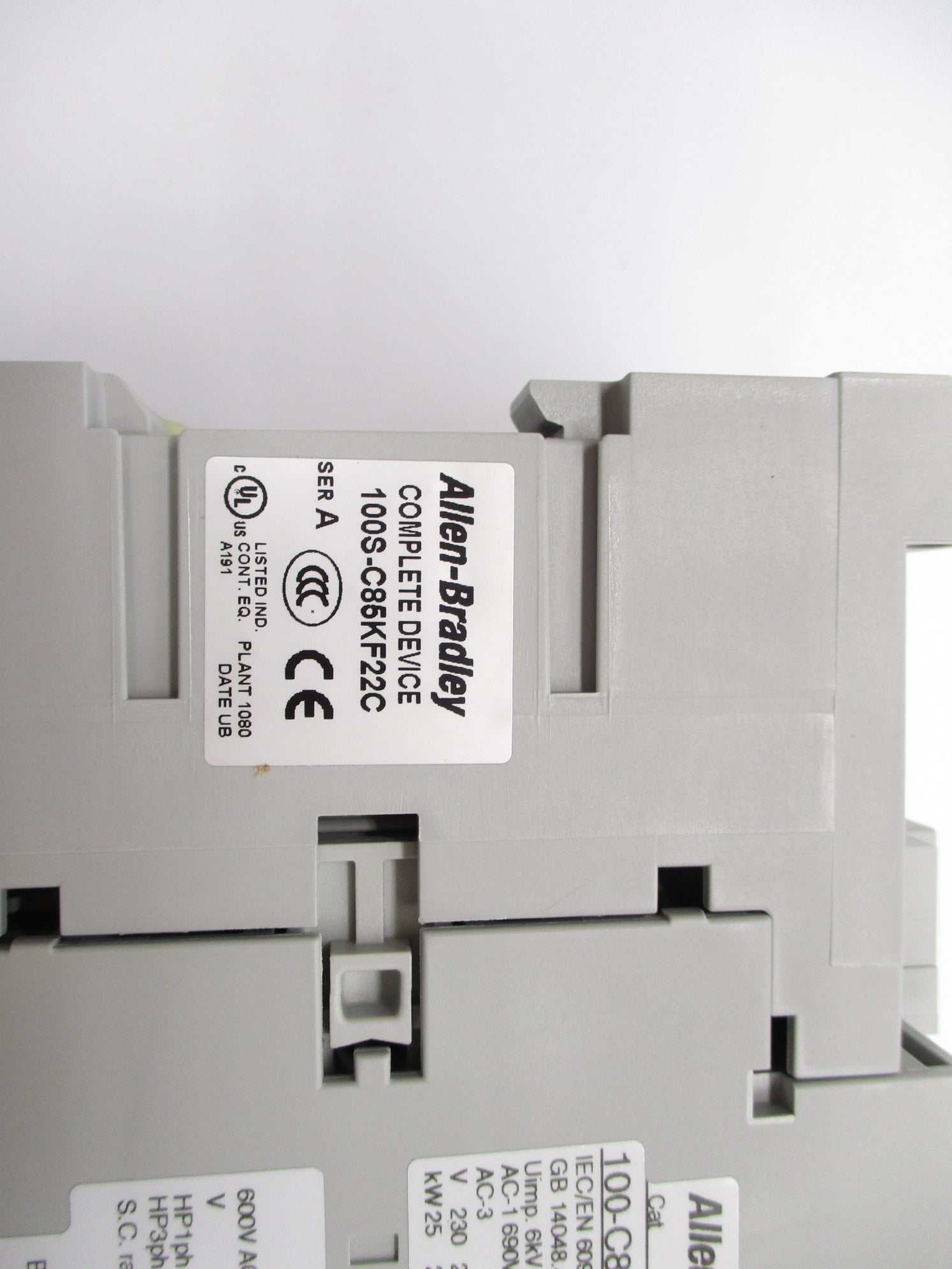ALLEN BRADLEY 100S-C85KF22C SER. A 230V (BR/WH) NSMP