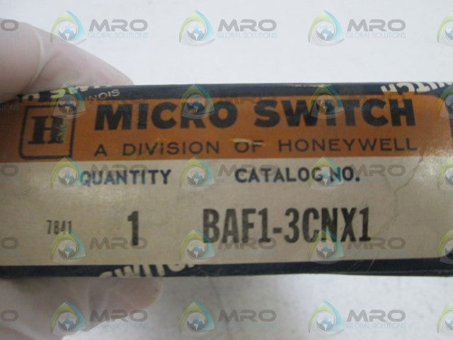 MICROSWITCH SNAP SWITCH BAF1-3CNX1 (BLUE BOX) *NEW IN BOX*