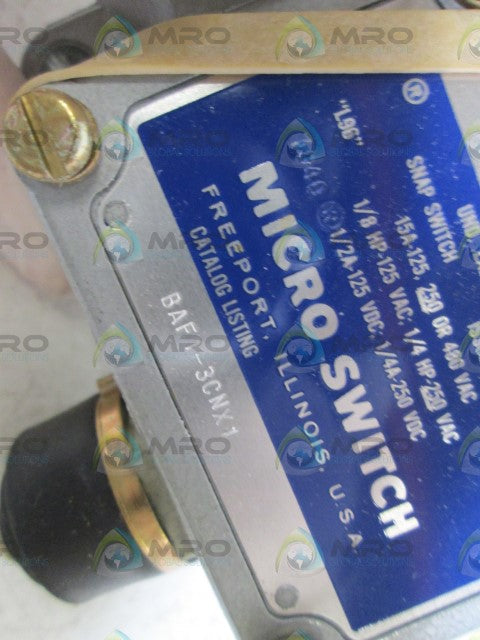 MICROSWITCH SNAP SWITCH BAF1-3CNX1 (BLUE BOX) *NEW IN BOX*