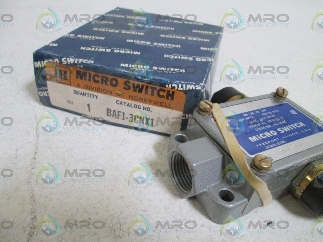 MICROSWITCH SNAP SWITCH BAF1-3CNX1 (BLUE BOX) *NEW IN BOX*