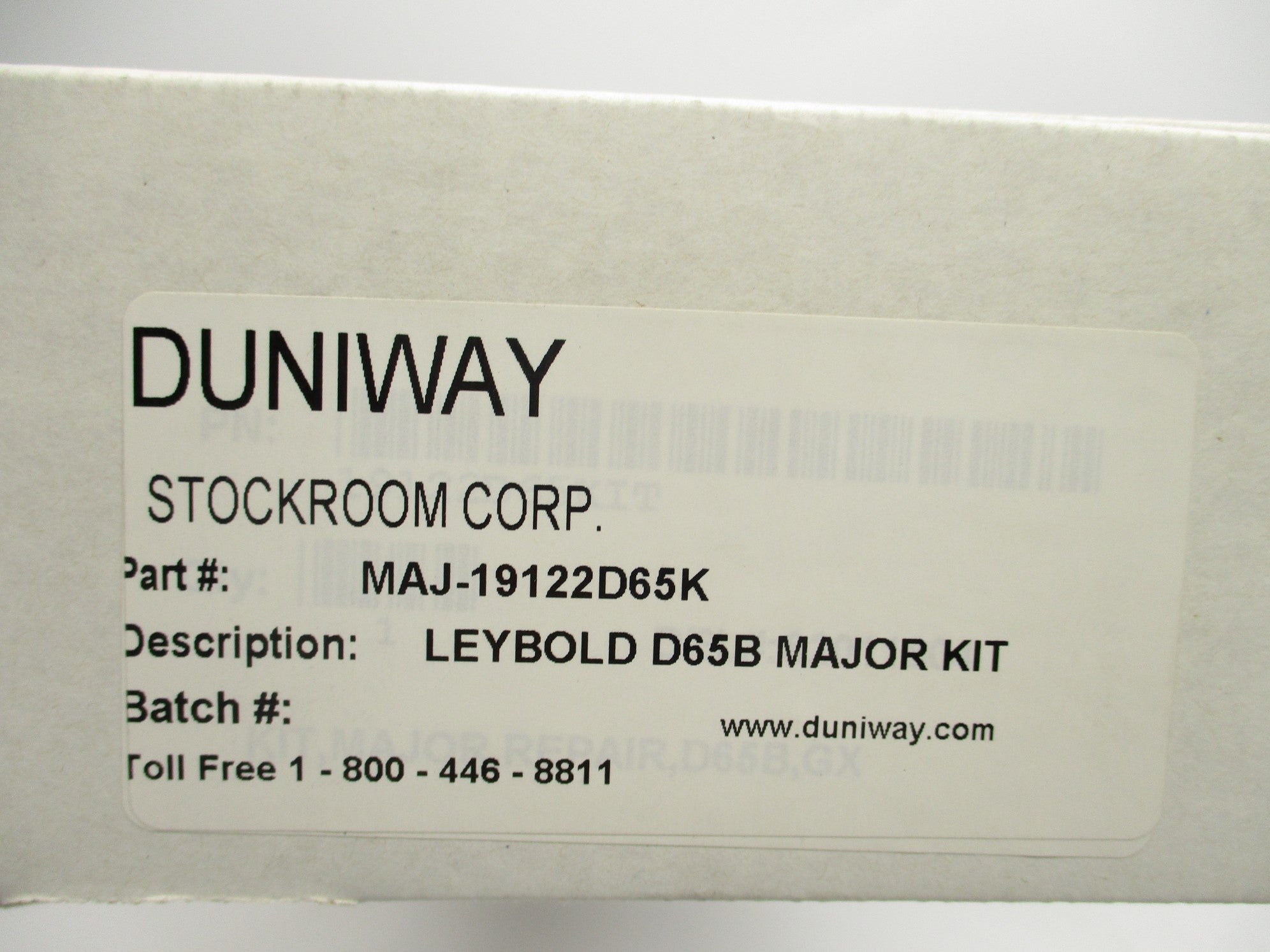 DUNIWAY MAJ-19122D65K NSMP