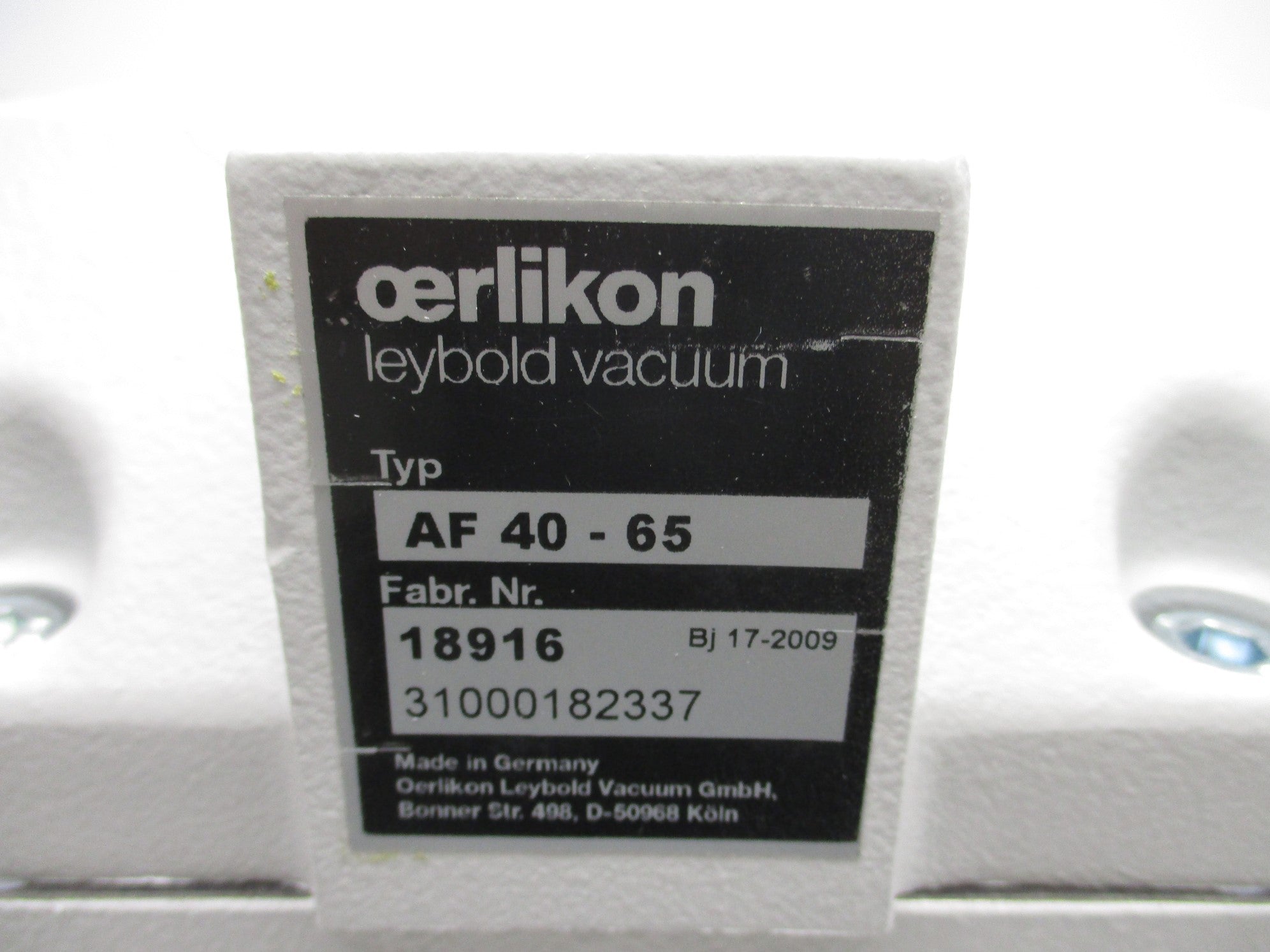 OERLIKON 18916 AF40-65 NSMP