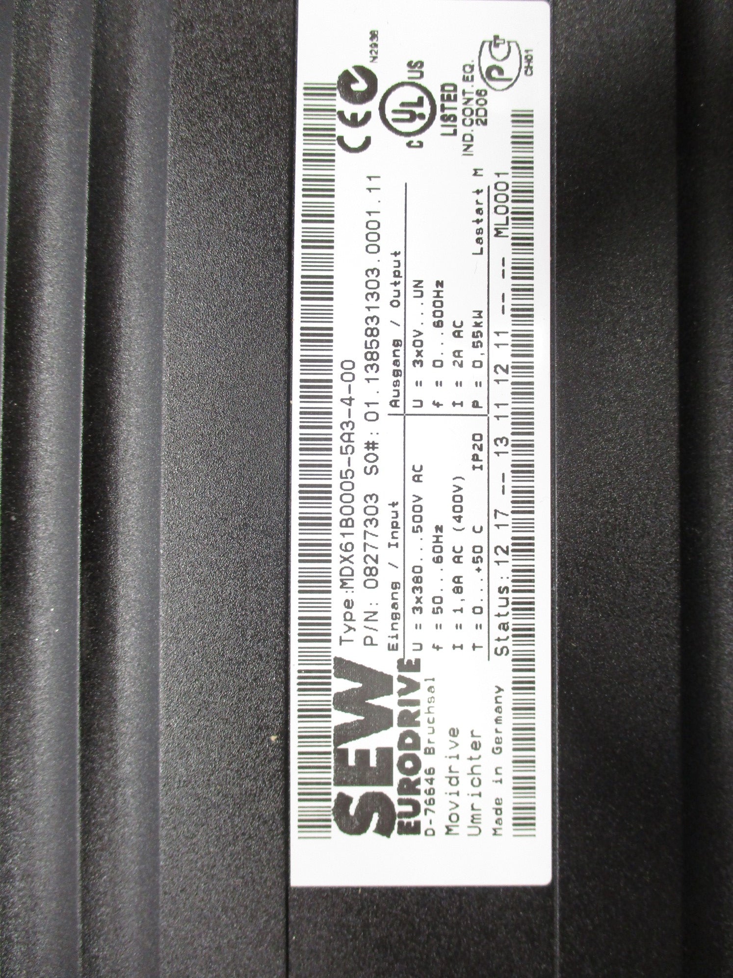 SEW EURODRIVE MDX61B0005-5A3-4-00 NSMP