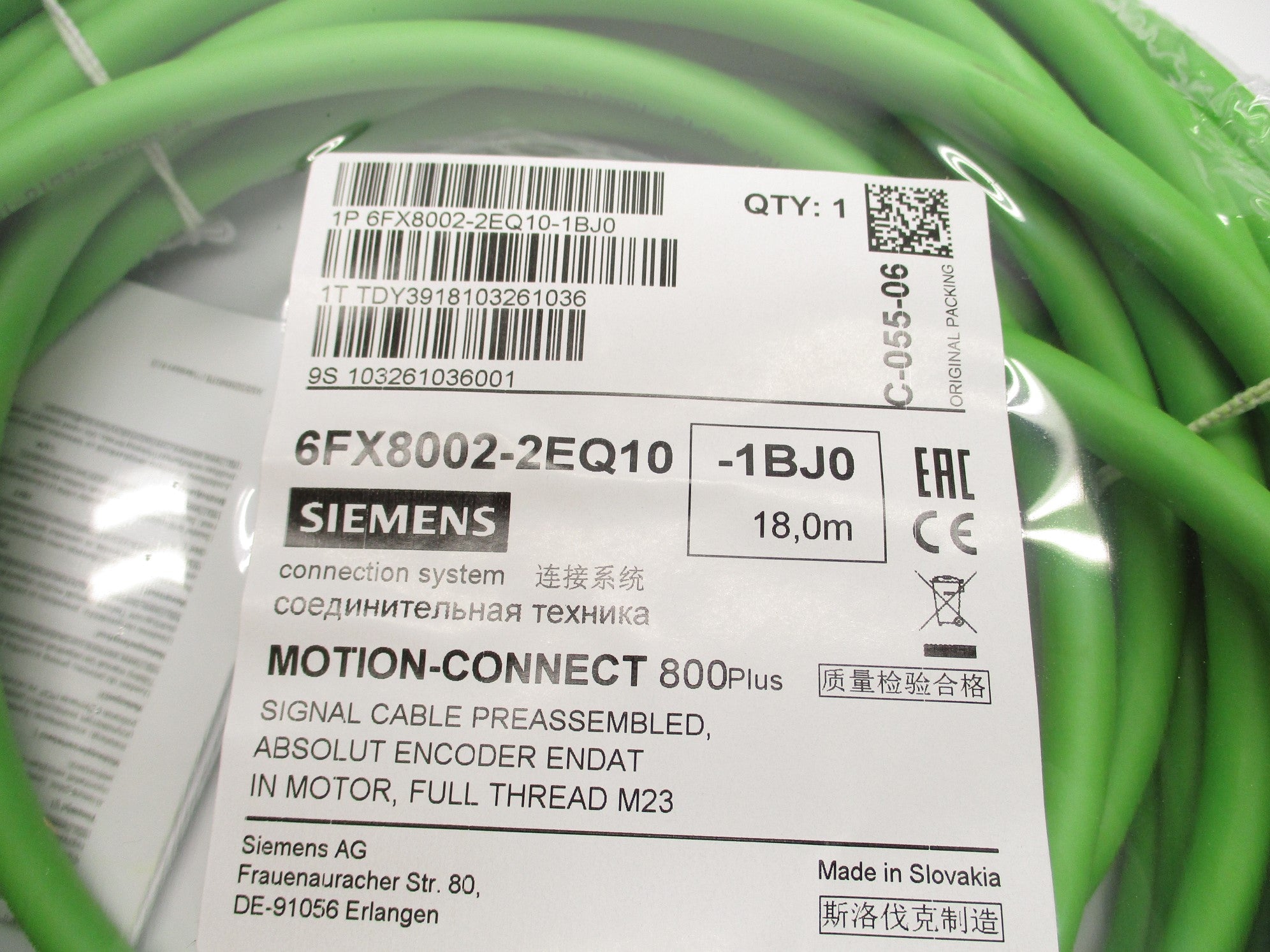 SIEMENS 6FX8002-2EQ10-1BJ0 NSMP