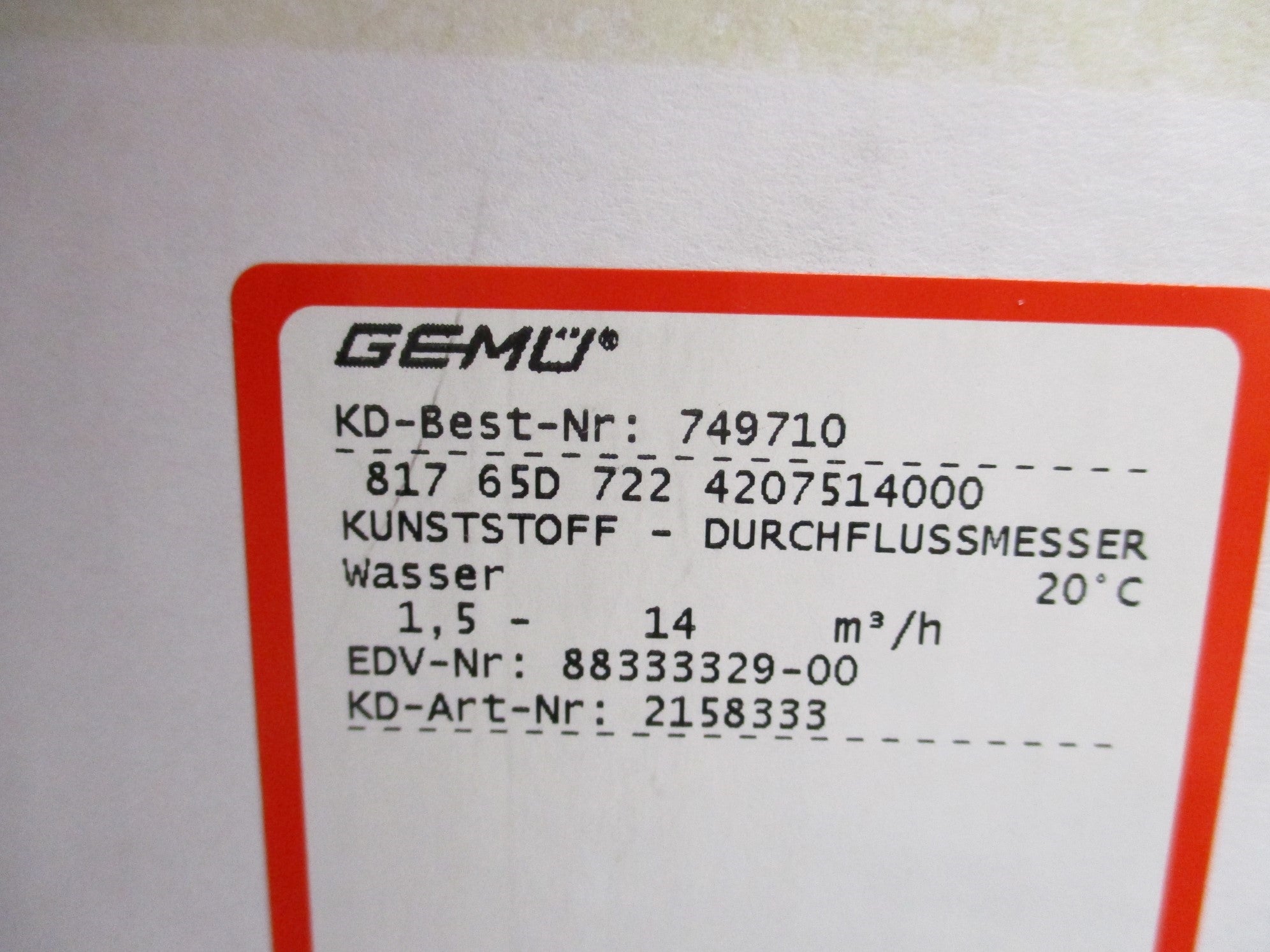 GEMU 749710 81765D7224207514000 NSMP