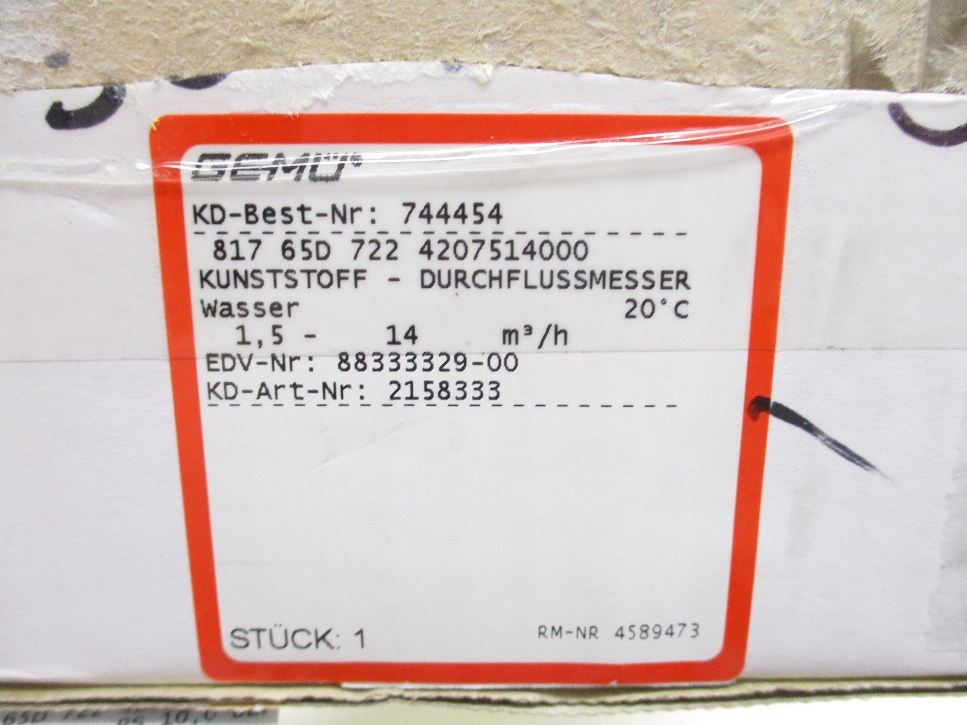 GEMU 744454 81765D7224207514000 NSMP