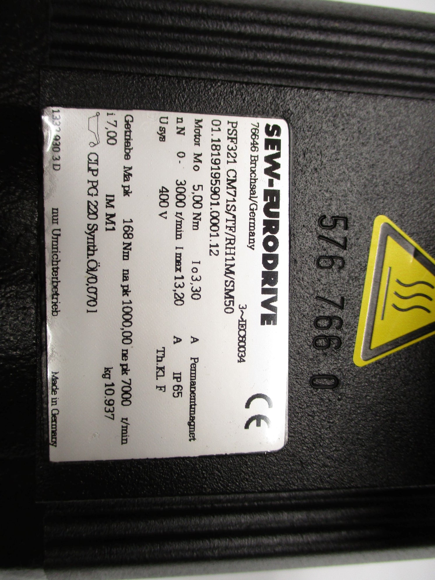 SEW EURODRIVE PSF321CM71S/TF/RH1M/SM50 NSNP