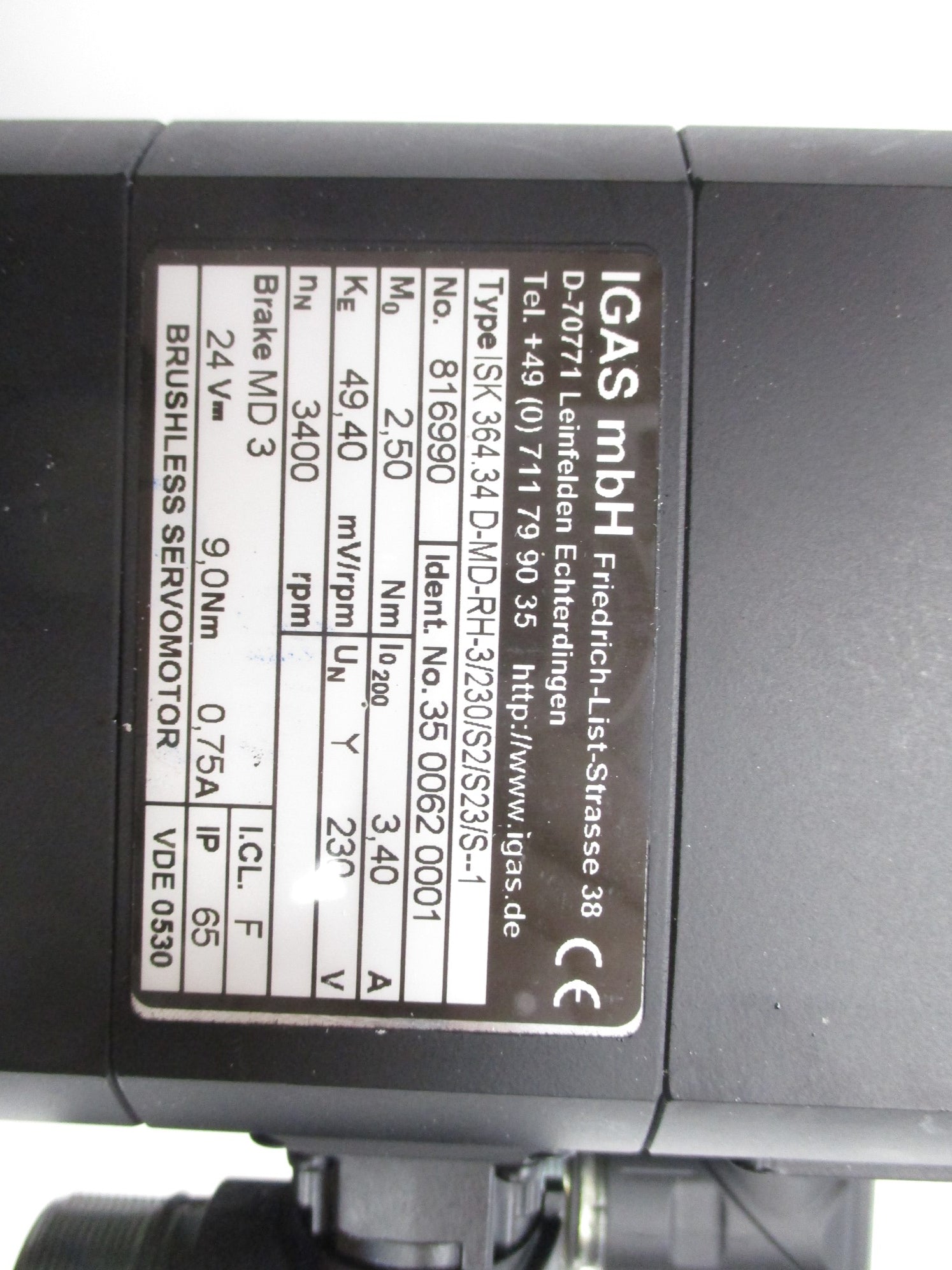 IGAS ISK364.34D-MD-RH-3/230/S2/S23/S--1 NSNP