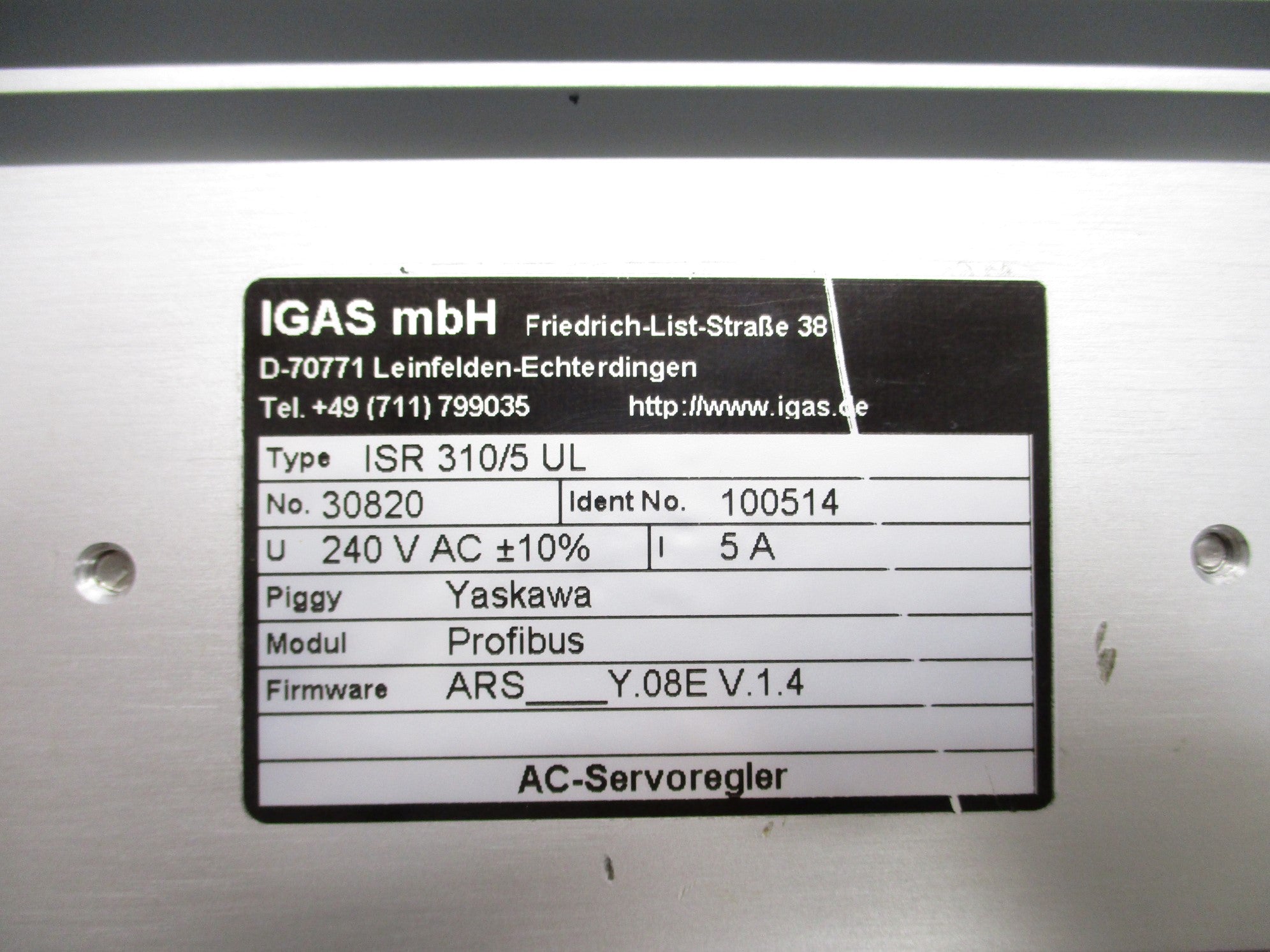 IGAS ISR310/5UL UNMP