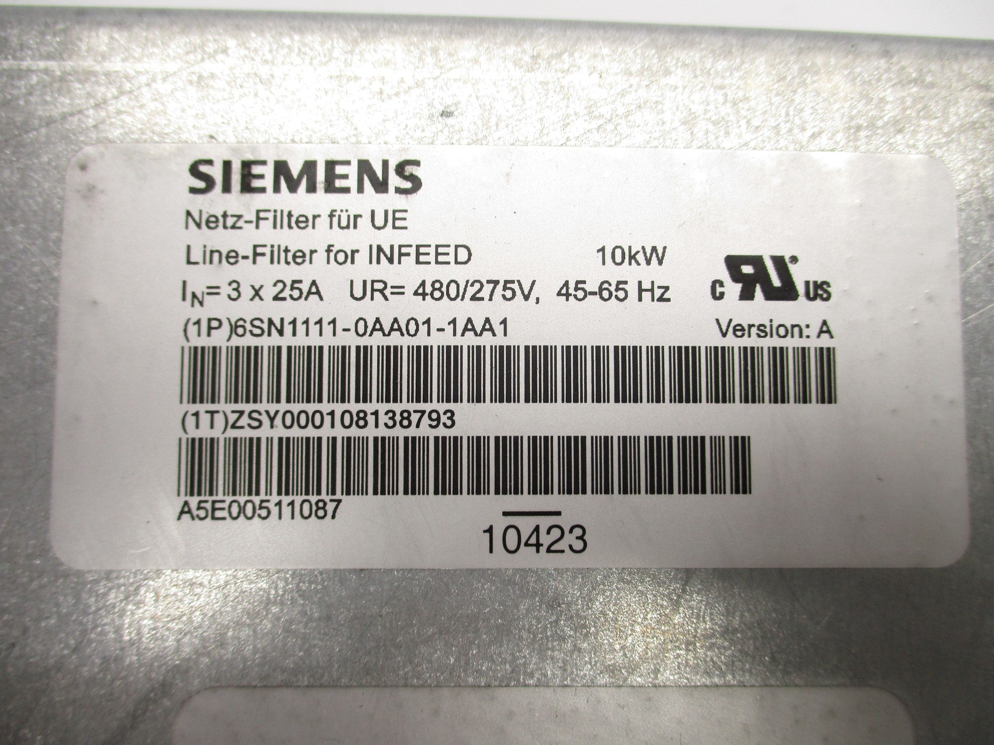 SIEMENS 6SN1111-0AA01-1AA1 NSMP
