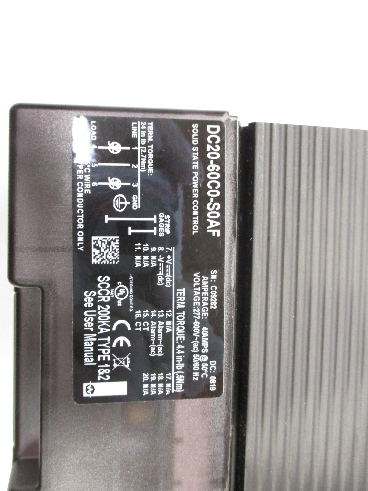 ICD/HEATEFLEX DC20-60C0-S0AF (AS PICTURED) NSNP
