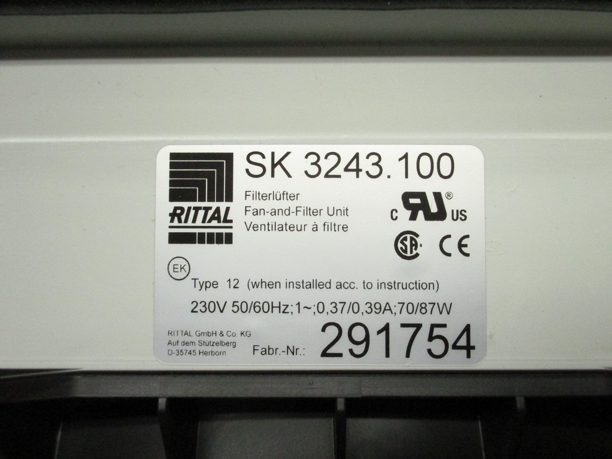 RITTAL SK3243100 NSMP