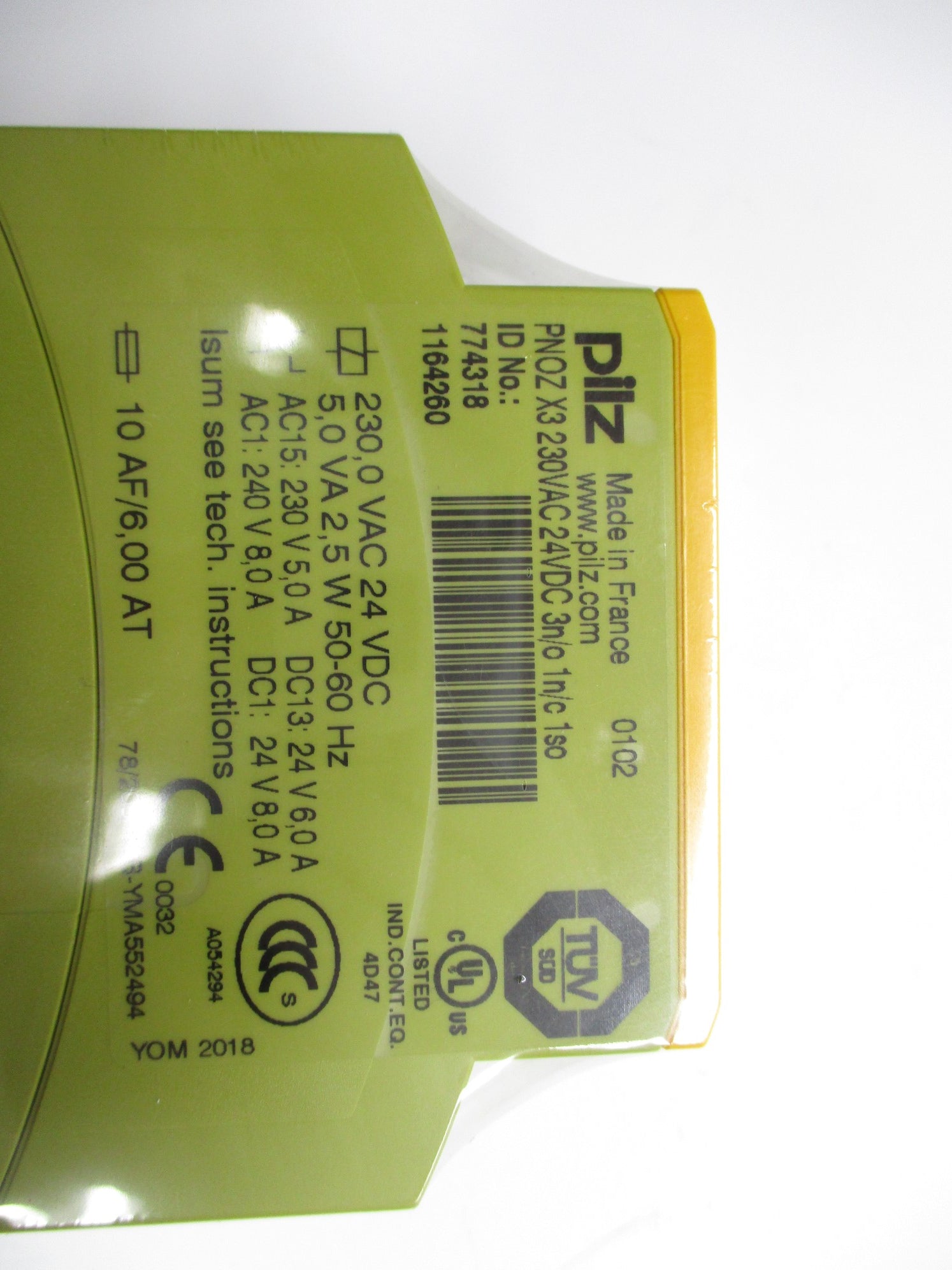 PILZ PNOZ-X3-230VAC-24VDC-3N/O-1N/C-1SO 24VDC NSMP